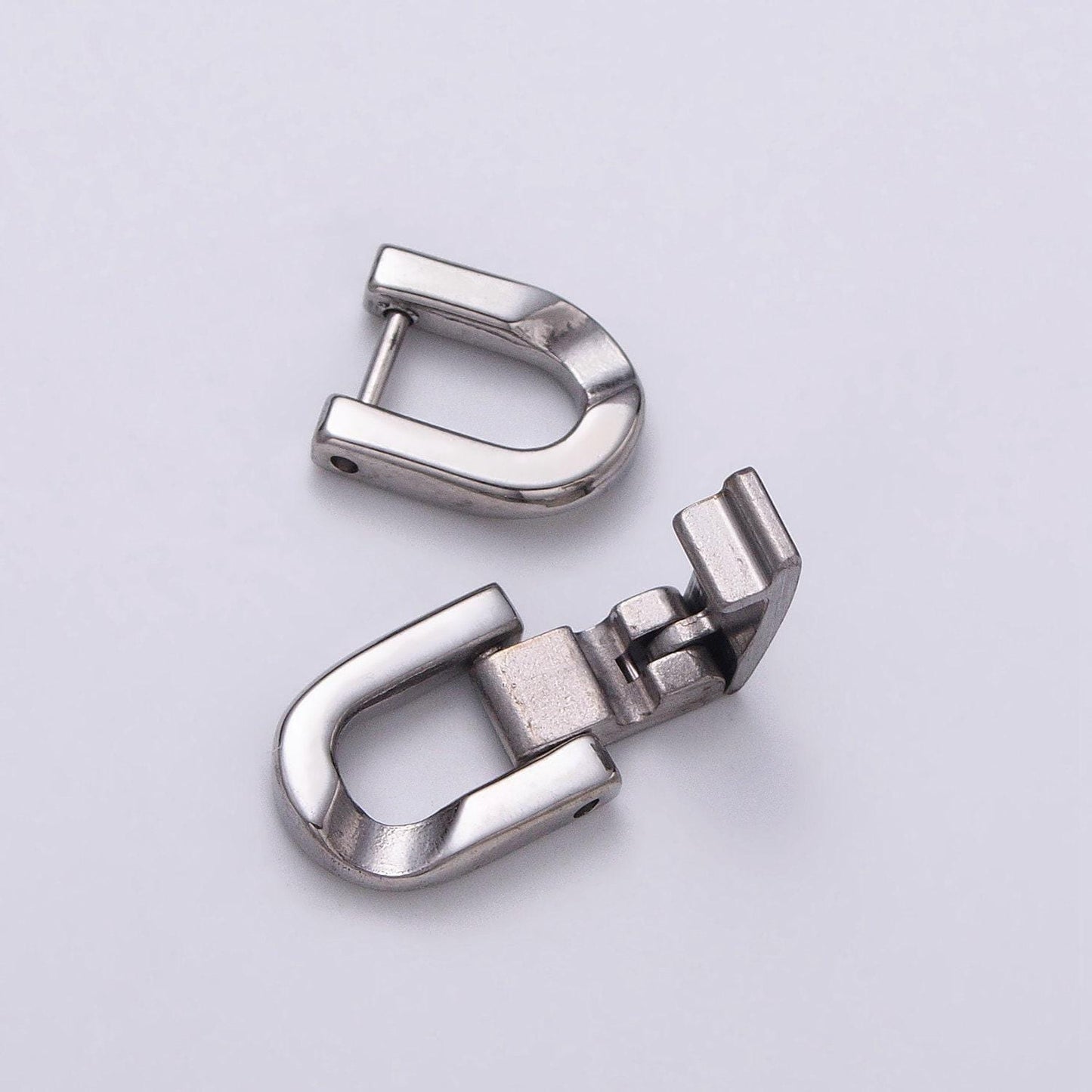Stainless steel fold over clasps extender clasp closure gold end caps for bracelet jewelry component handmade supply z318 z319