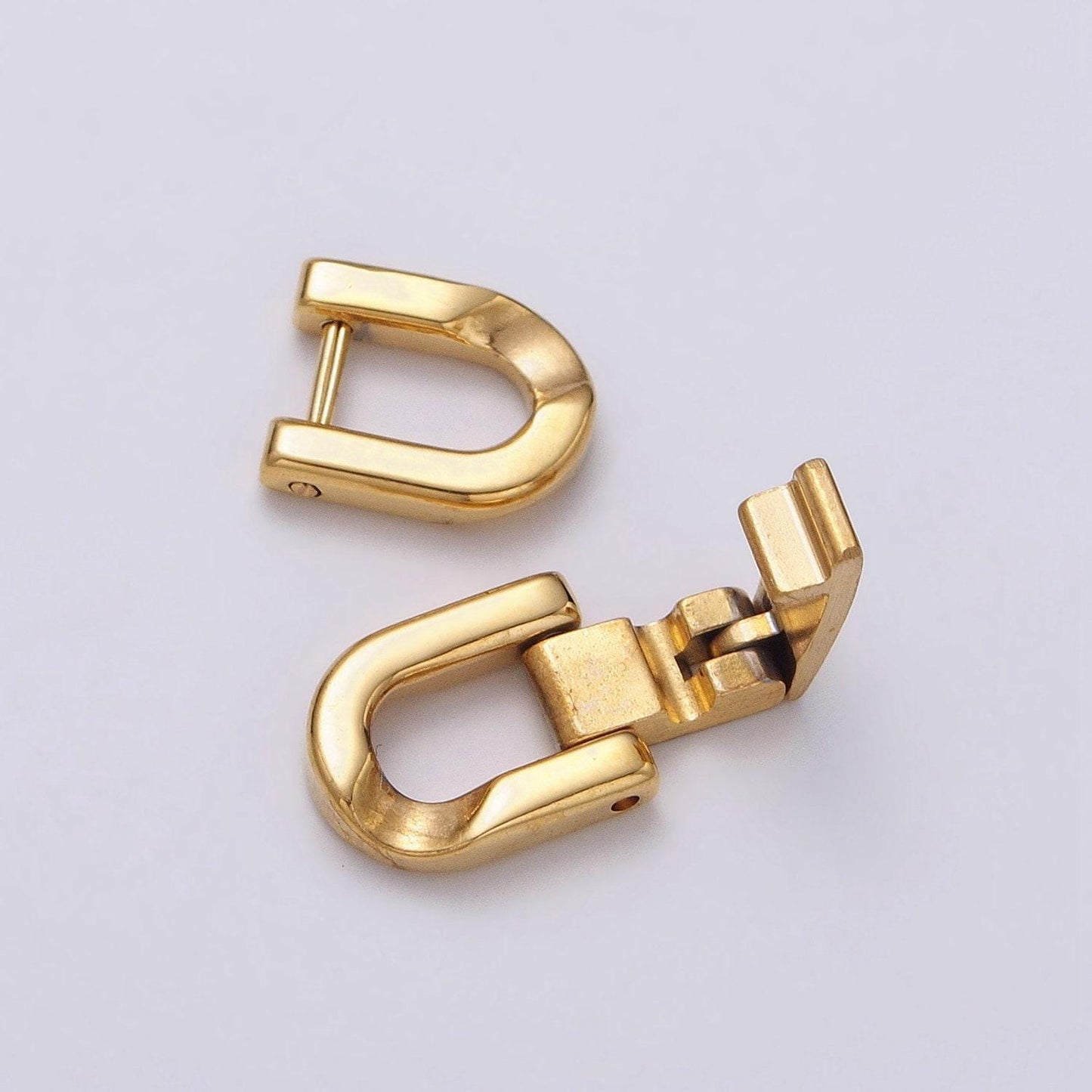 Stainless steel fold over clasps extender clasp closure gold end caps for bracelet jewelry component handmade supply z318 z319