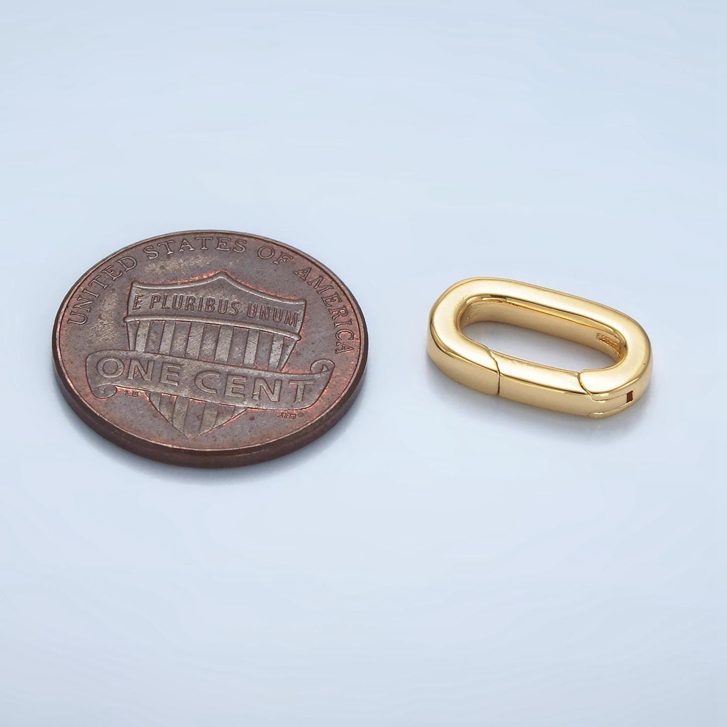 24k gold filled oval carabiner clasp, carabiner lock connector, spring push gate for diy jewelry clasp finding necklace bracelet z968
