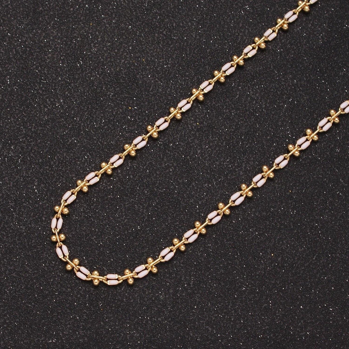 Dainty multicolor enamel cable chain by yard, colorful enamel chain wholesale bulk roll chain jewelry | roll-803~roll-813