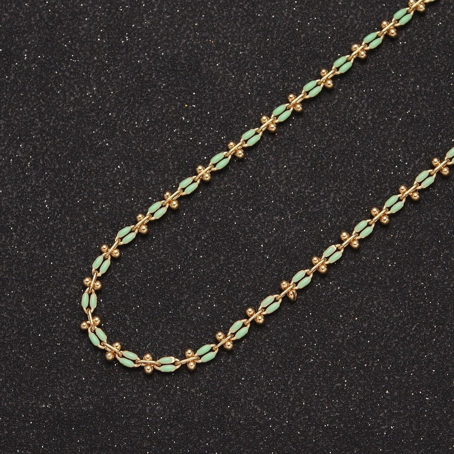 Dainty multicolor enamel cable chain by yard, colorful enamel chain wholesale bulk roll chain jewelry | roll-803~roll-813