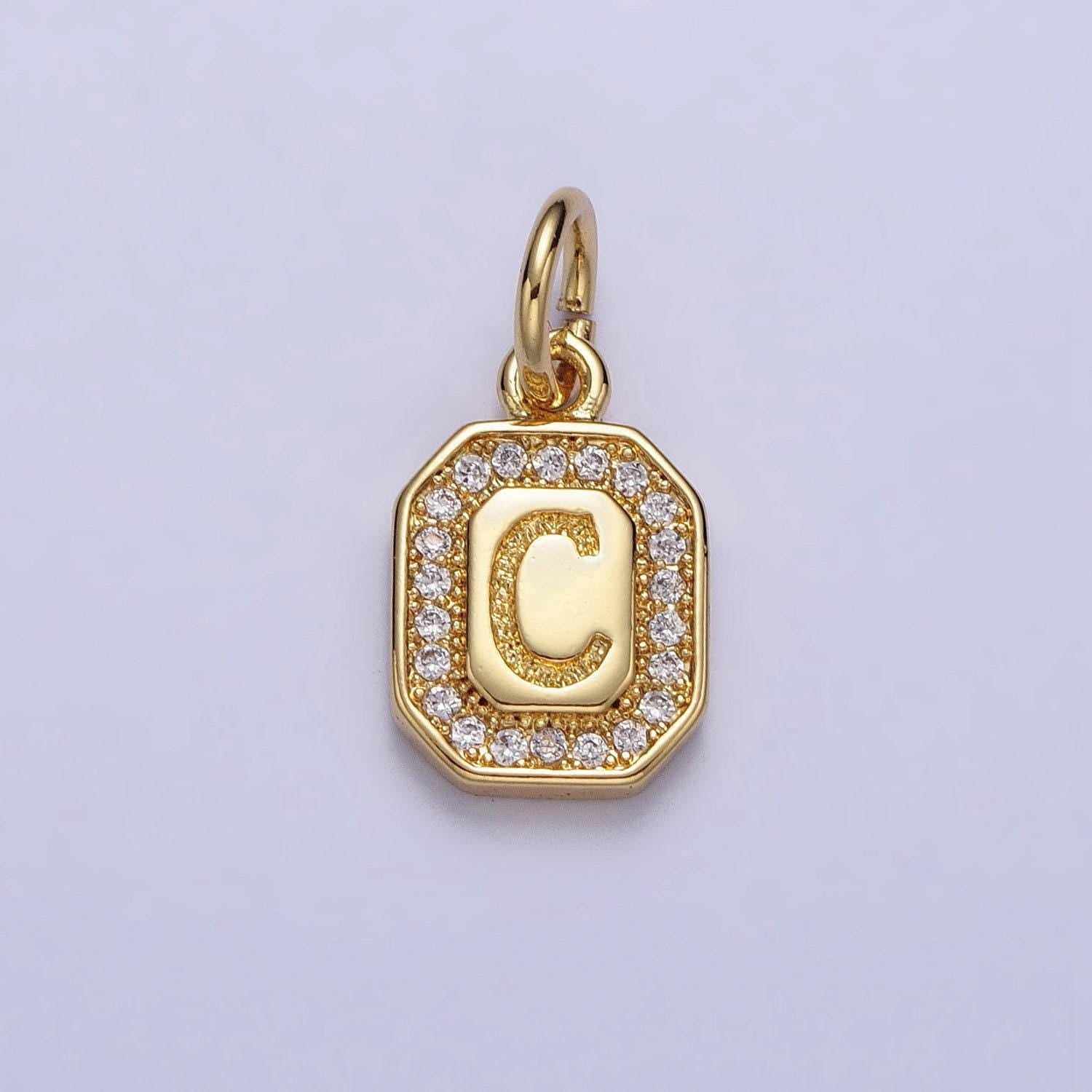 New initial name charm gold tag alphabet charm, shell pearl letter pendant personalized jewelry add on charm stainless steel tarnish free