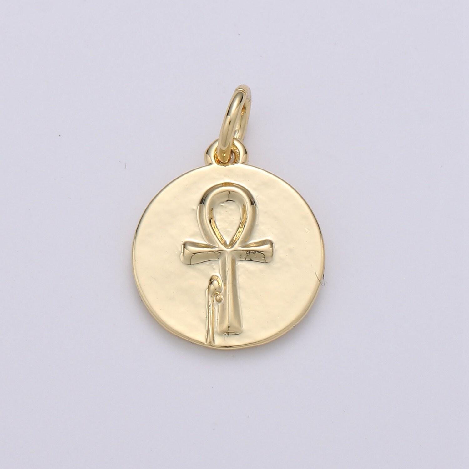 Gold ankh charm chgf 1617