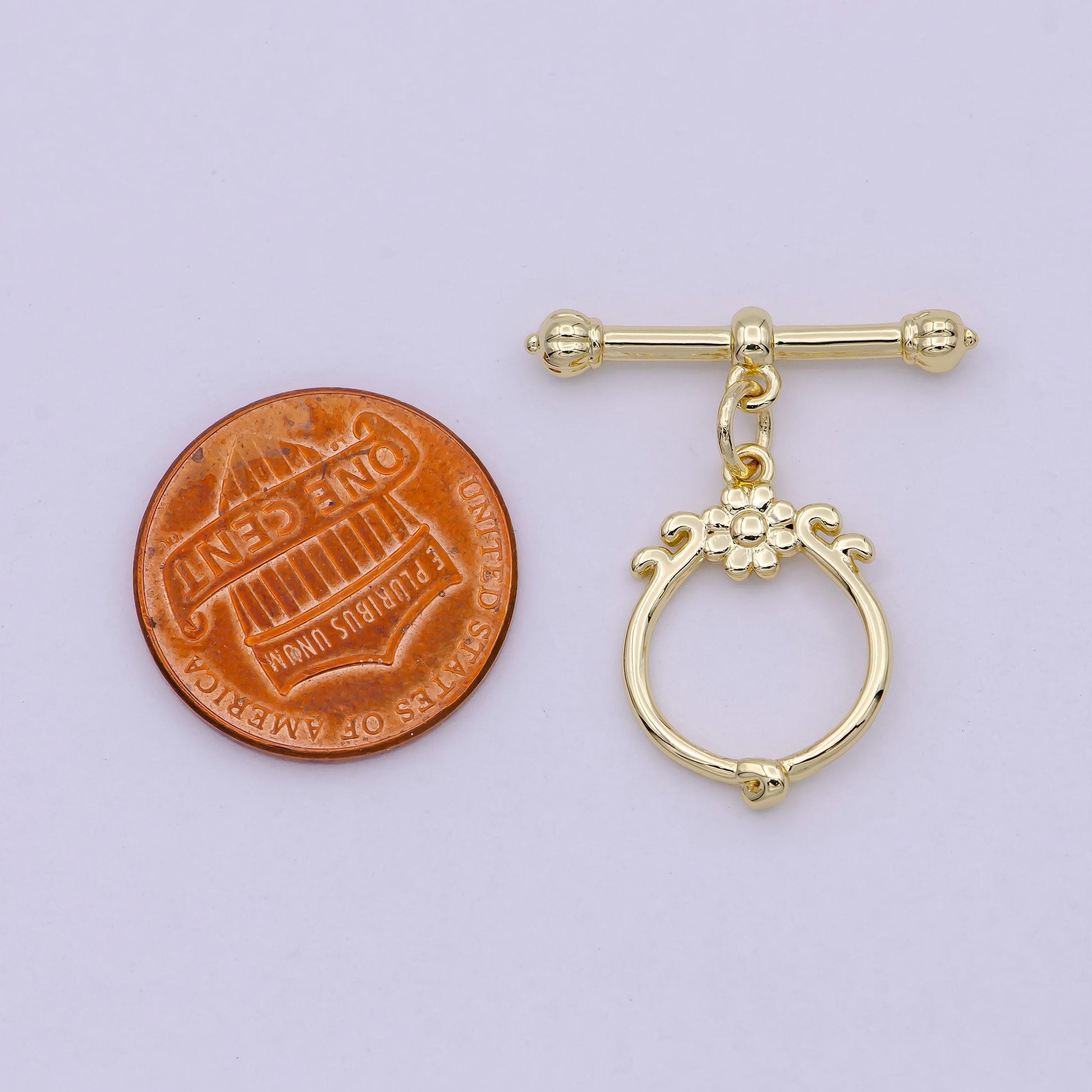 Wholesale gold toggle clasp, vintage ot clasp fancy design ot clasp bulk supply for bracelet necklace component l-627