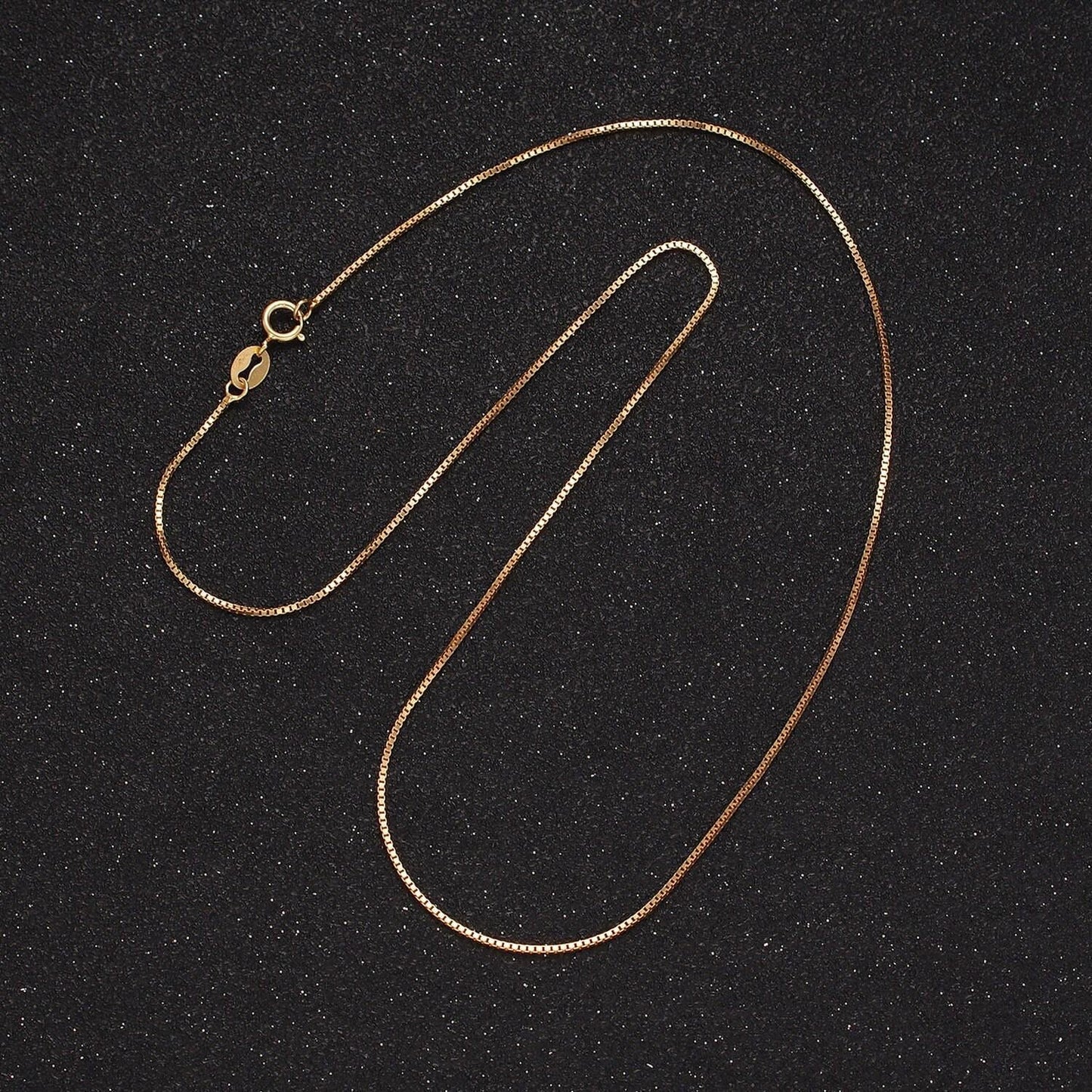 Dainty box chain 14k gold vermeil chain necklace, layering necklace, gift for her fine chain for minimalist jewelry supplies wa2154