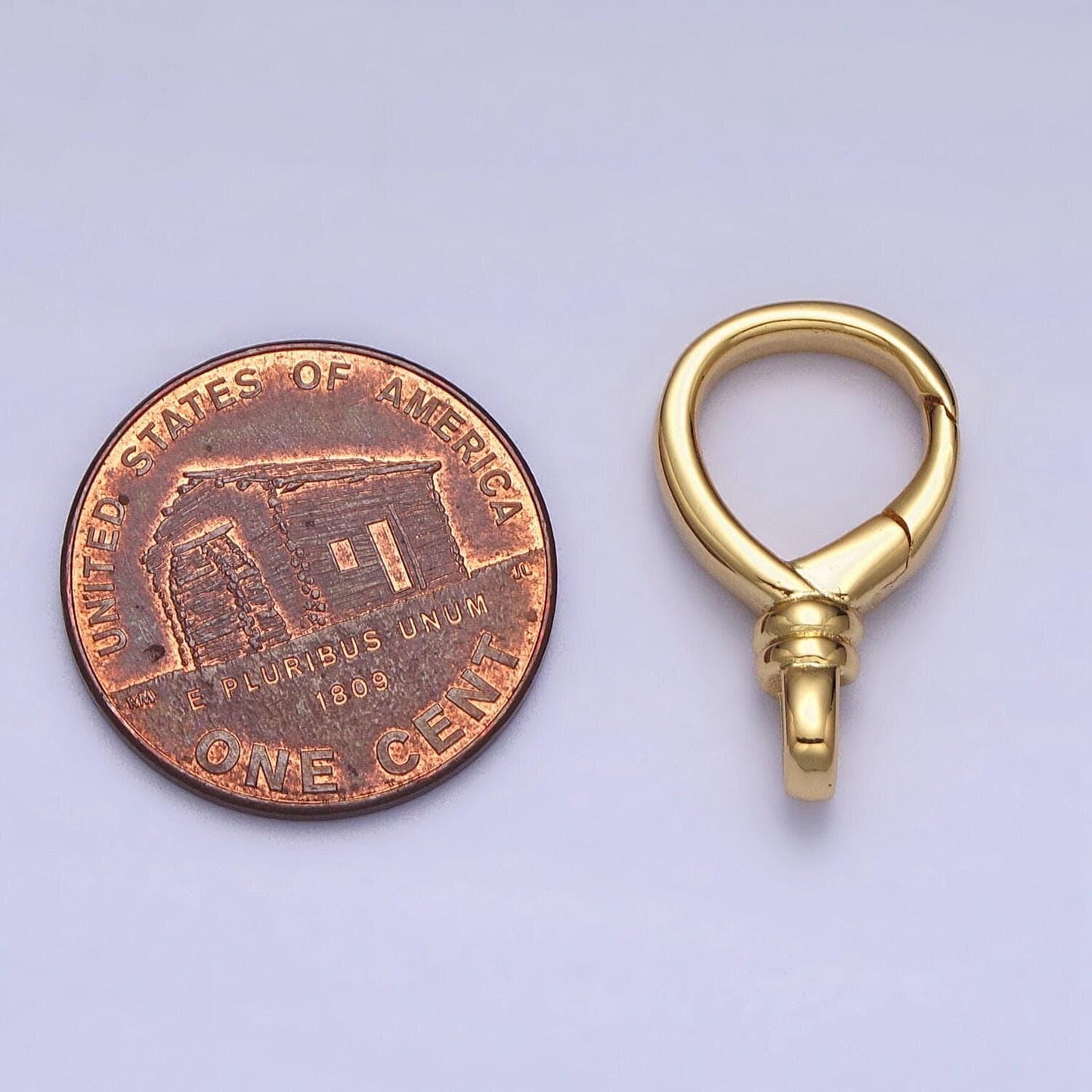 Gold or silver push gate oval clasp, spring gate clasp, 11.8x19.5mm wholesale supply for Bag Charm Component Jewelry Making Supply Z307