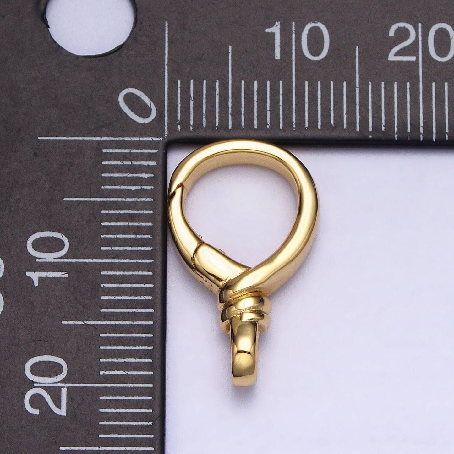 Gold or silver push gate oval clasp, spring gate clasp, 11.8x19.5mm wholesale supply for necklace jewelry making charm holder z307