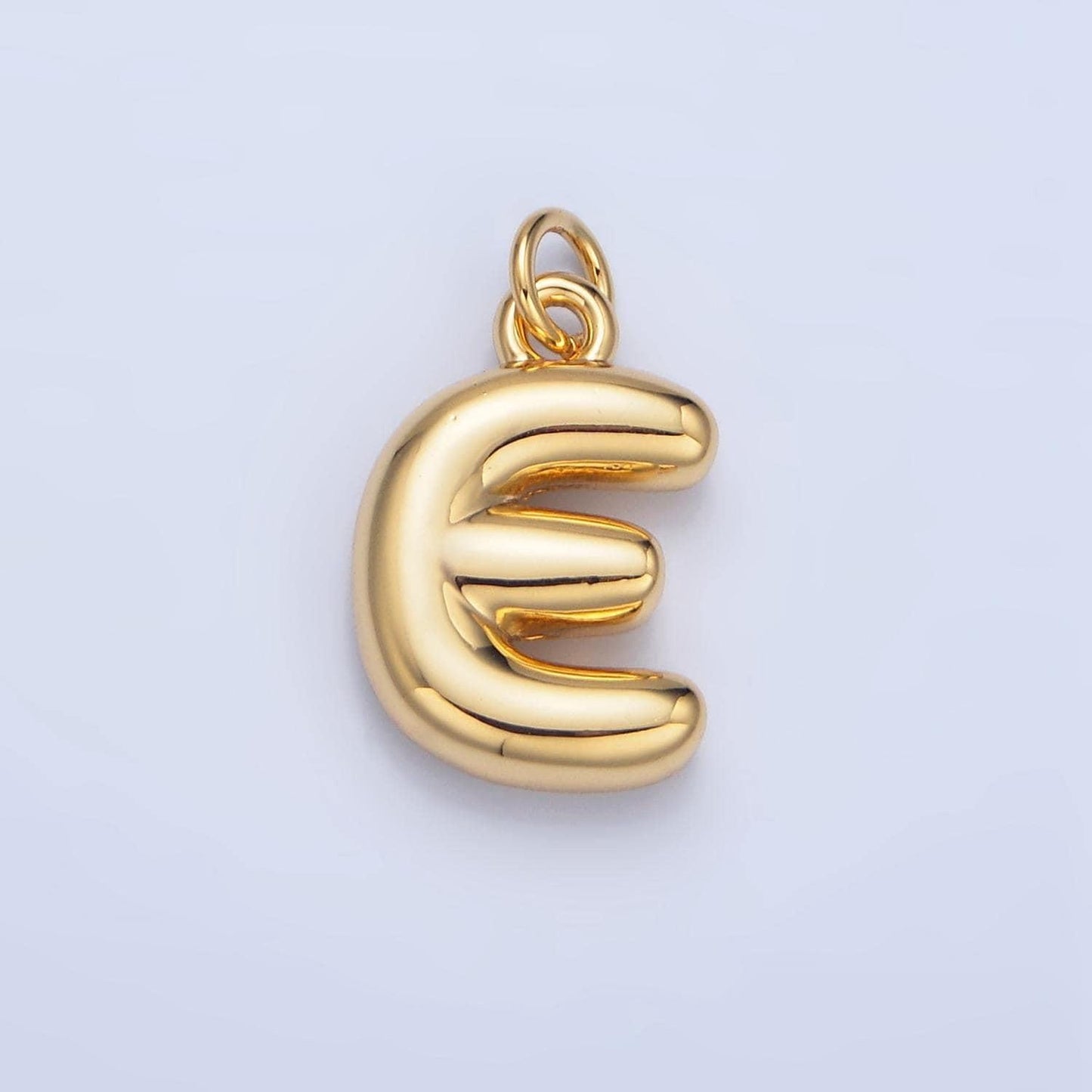 18k gold filled alphabet balloon initial charm dainty puffy letter charm necklace bubble font style necklace bracelet a1513