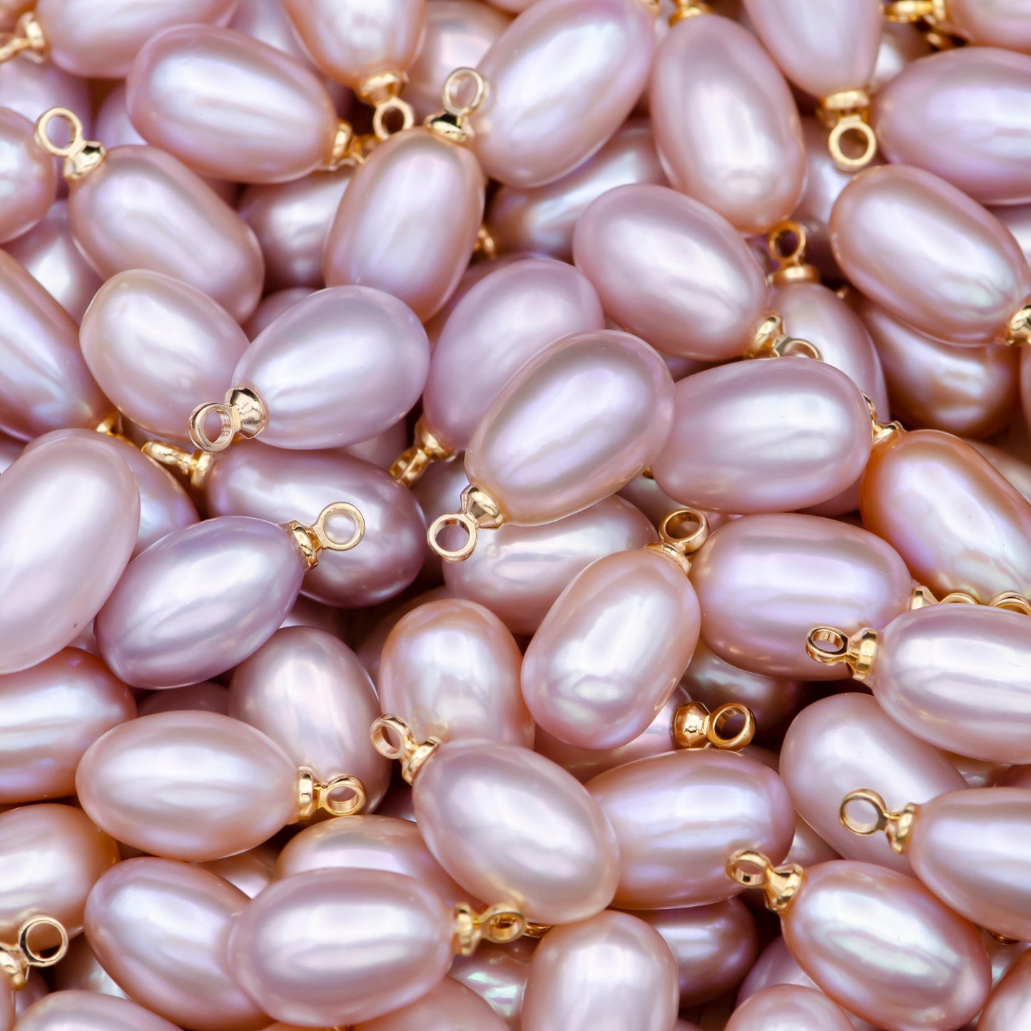 Natural lavender purple teardrop pearl charm natural freshwater pearl, mauve champagne single keshi pendant, bridesmaid jewelry gift p-1782