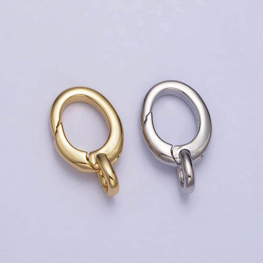 Dainty gold push in clasp, plain lobster clasp, enhancer link to charms for necklace jewelry making supply z-123