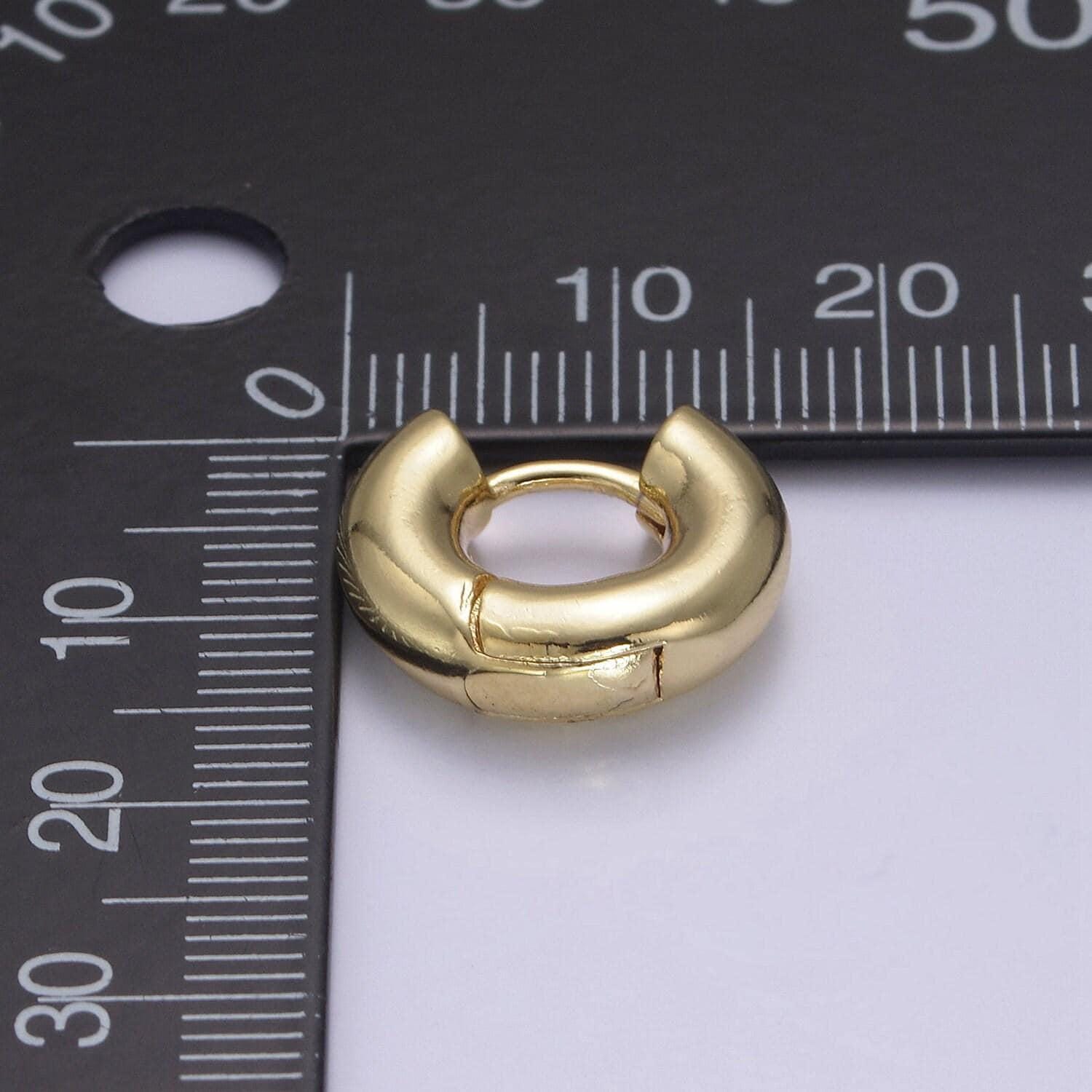 Minimalist earring gold hoop earrings • perfect simple earrings for her • gifts for her t-362, t-363