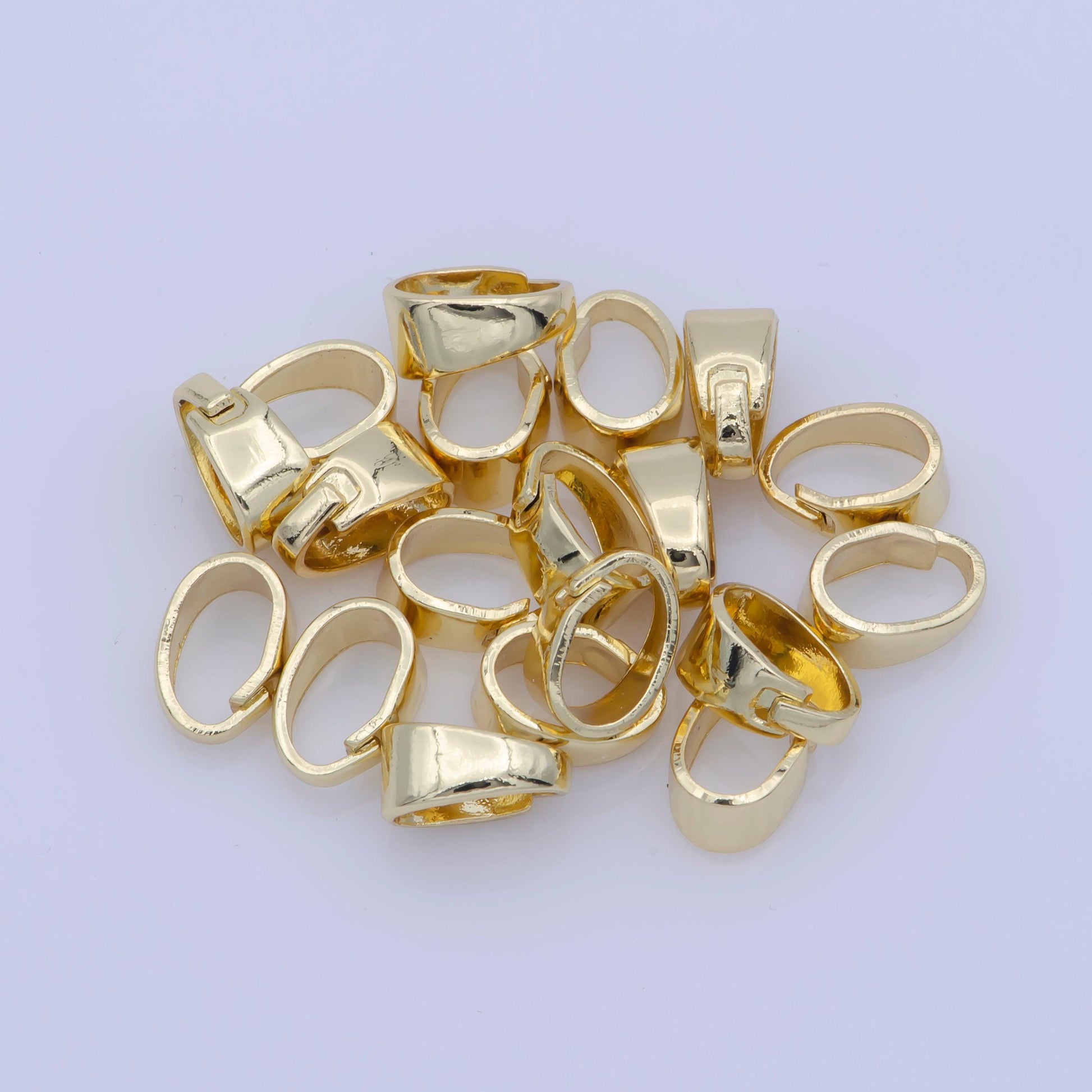 Gold open jump rings gold filled pendant hook jewelry supplies for diy jewelry making necklace - l-396