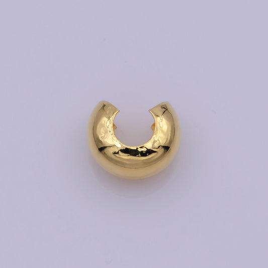 50x crimp covers 4mm ,gold crimp beads jewelry making supplies l-542