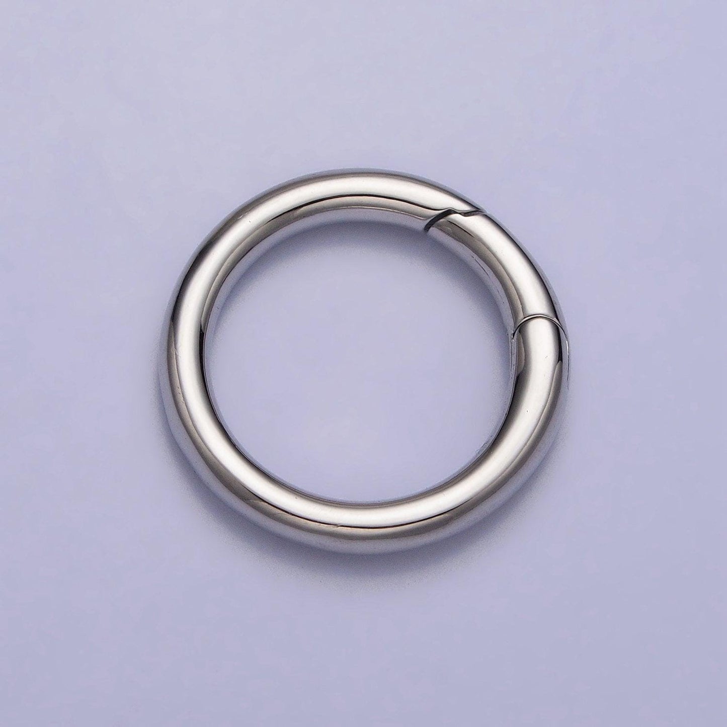 Dainty push gate ring 14k gold filled clasp charm holder spring closure chain connector pendant enhancer bail for jewelry making supply z137