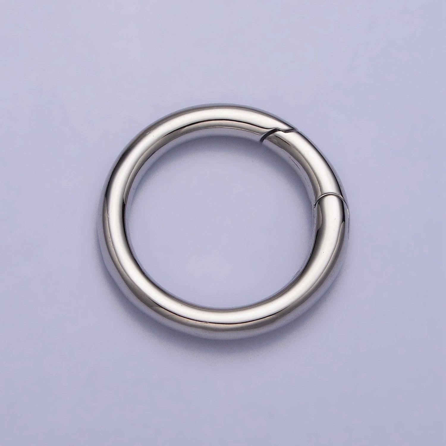 Dainty push gate ring 14k gold filled clasp charm holder spring closure chain connector pendant enhancer bail for jewelry making supply z137