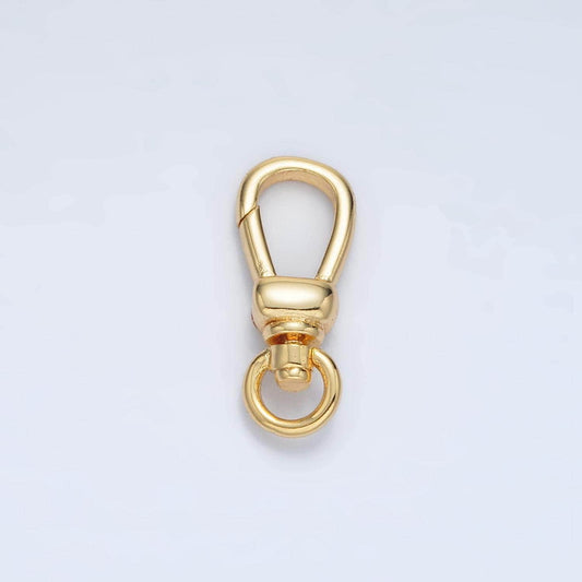 24k gold filled lobster swivel clasps, 18mmx6mm clasps in gold color z-863