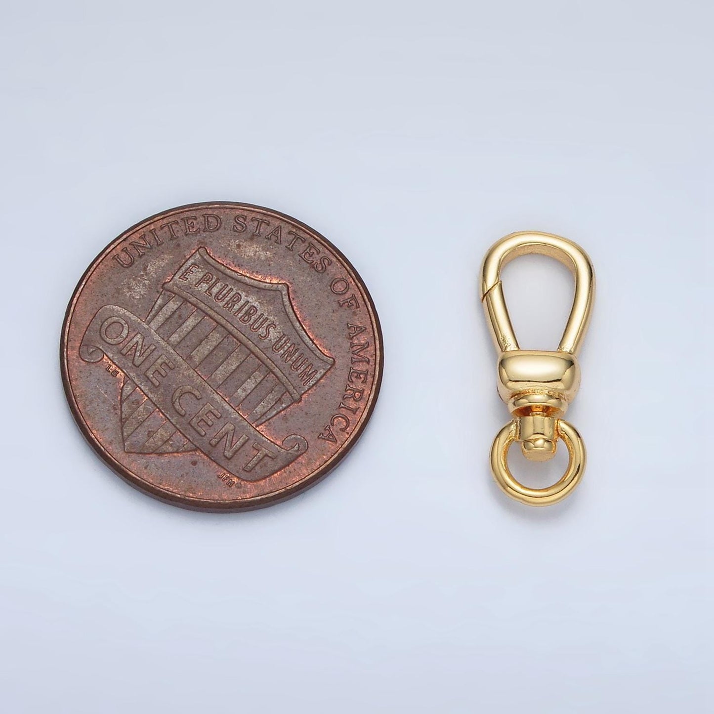 24k gold filled lobster swivel clasps, 18mmx6mm clasps in gold color z-863