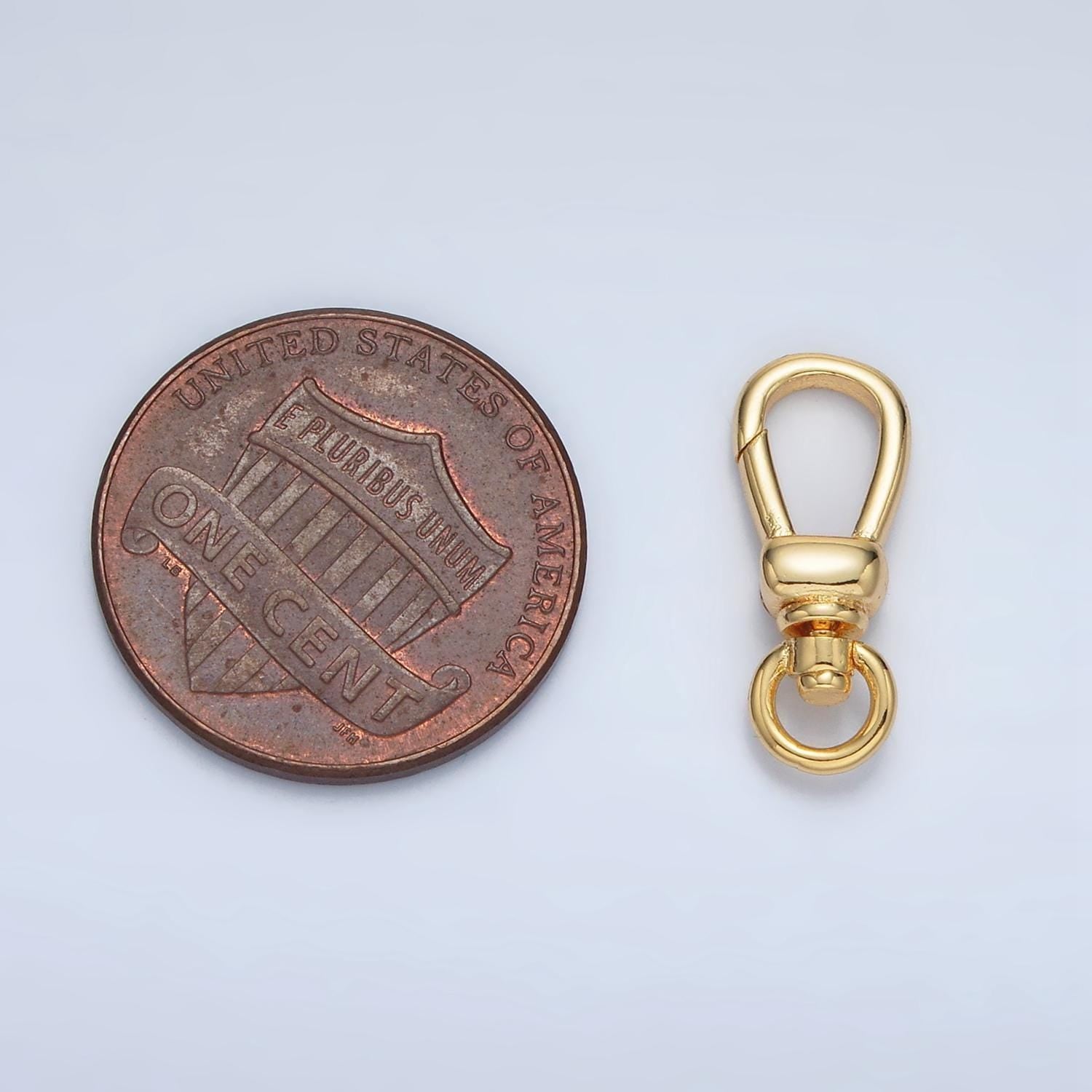 24k gold filled lobster swivel clasps, 18mmx6mm clasps in gold color z-863