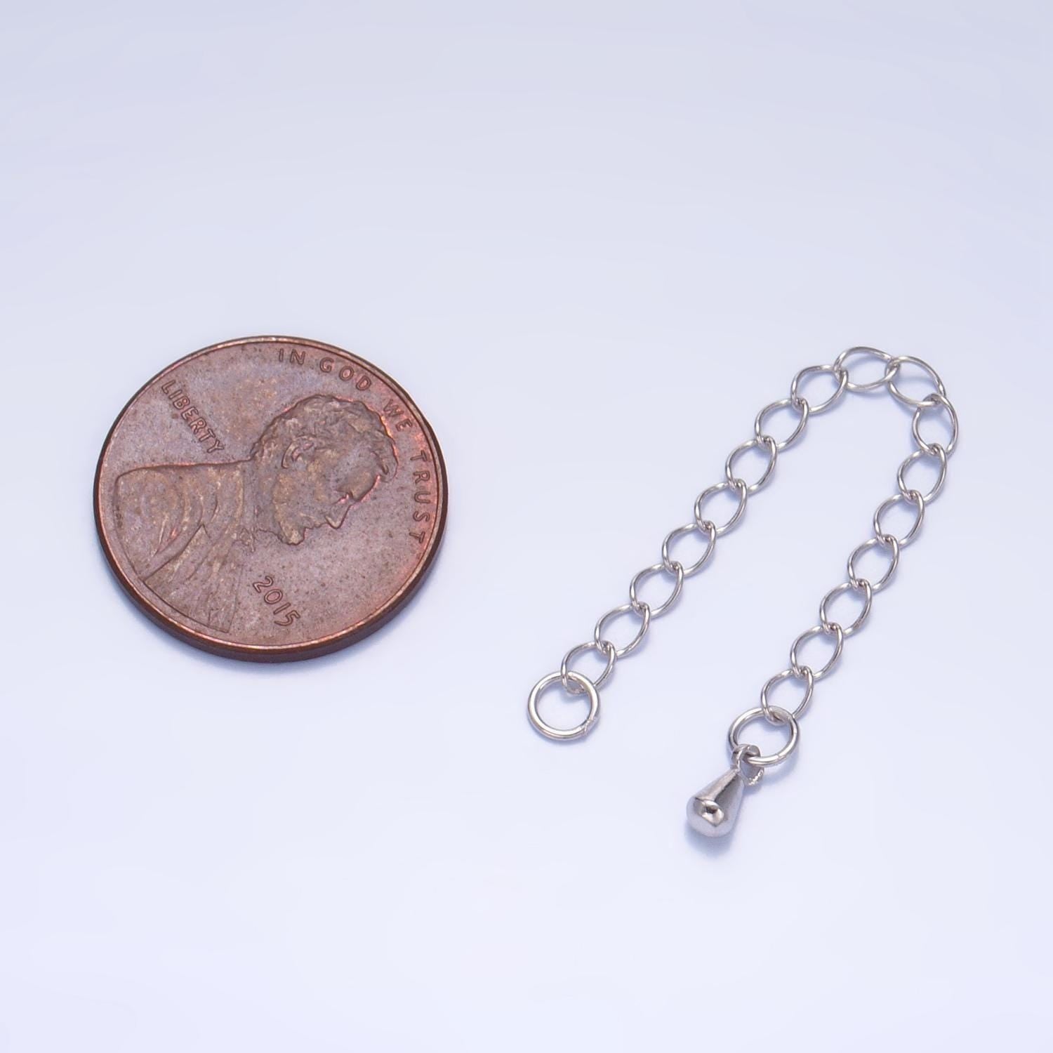 S925 sterling silver chain extender for necklace bracelet component supply | sl-513