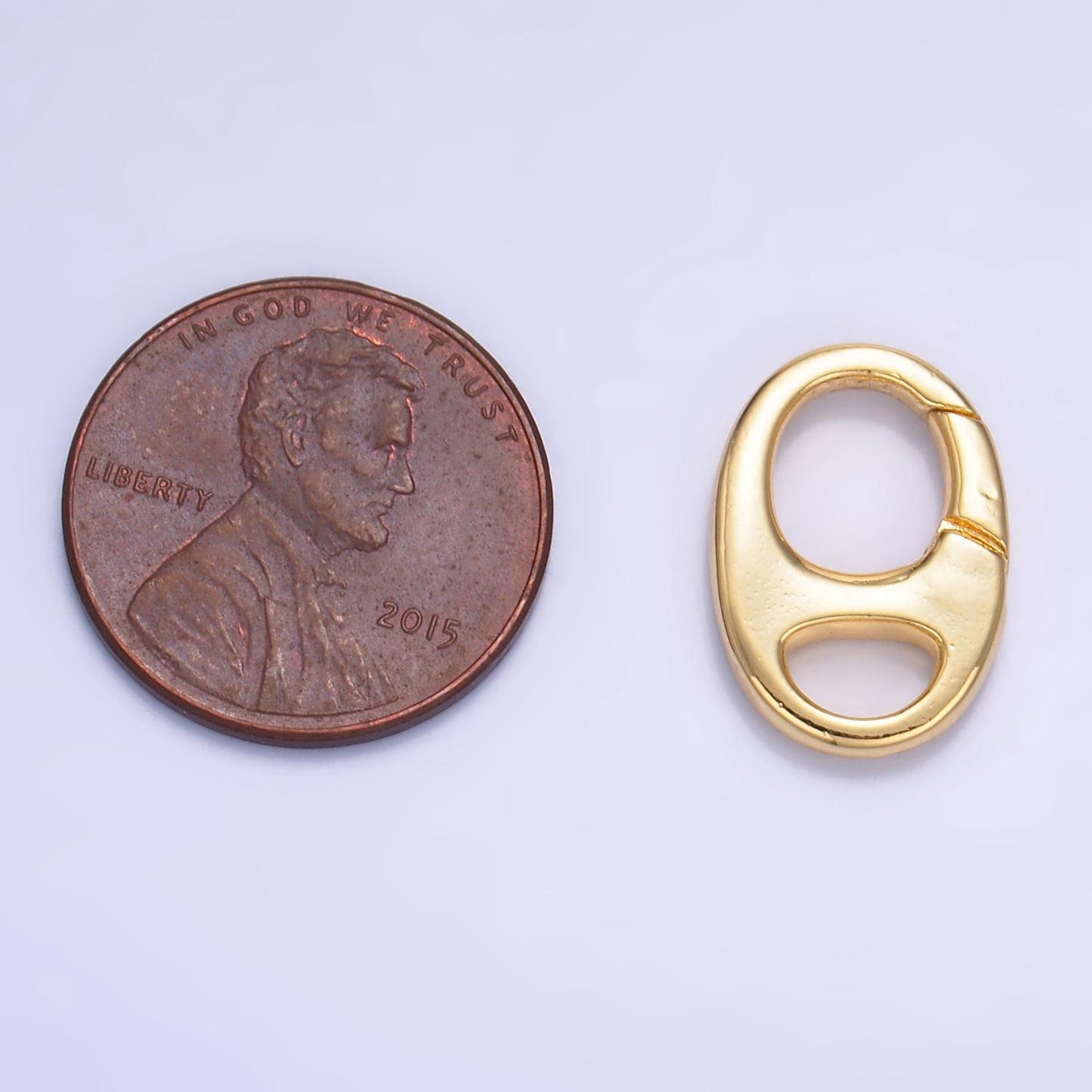 24k gold filled spring gate ring clasp multi purpose use for charm holder good for purse, bracelet or necklace jewelry making supply z1002