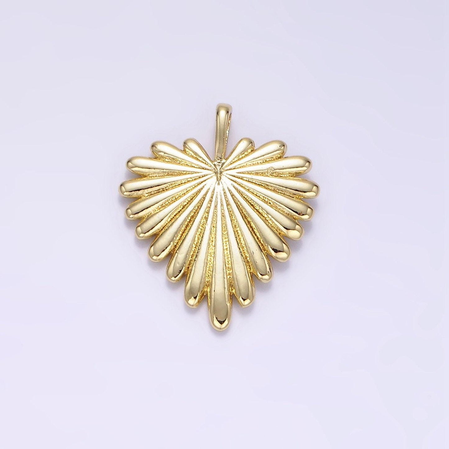Gold heart charms 24k gold filled heart pendant radiant love charm for bracelet necklace diy jewelry making supply aa1338