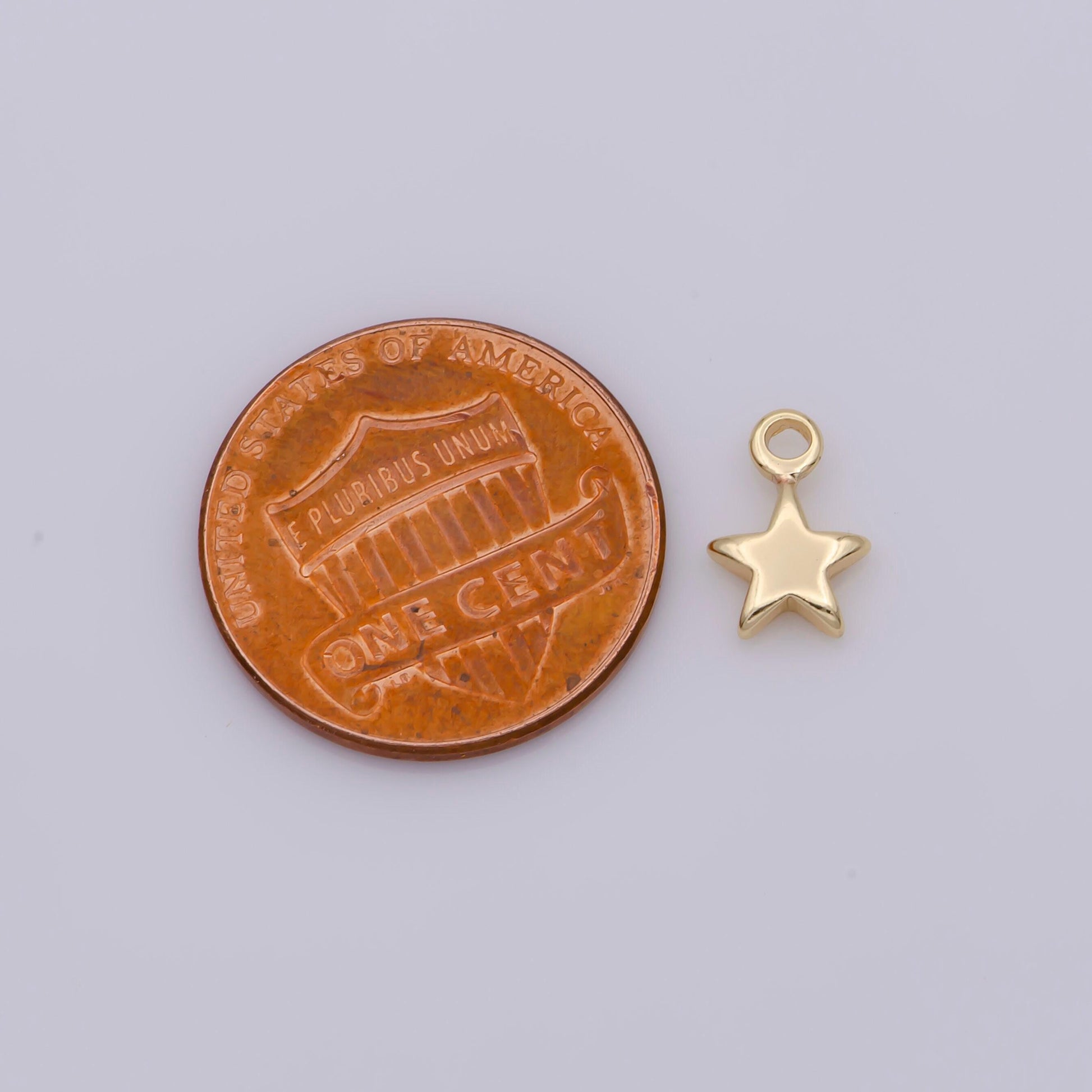 Tiny gold filled star charm mini star charm for bracelet necklace earring celestial jewelry making wholesale bulk charm