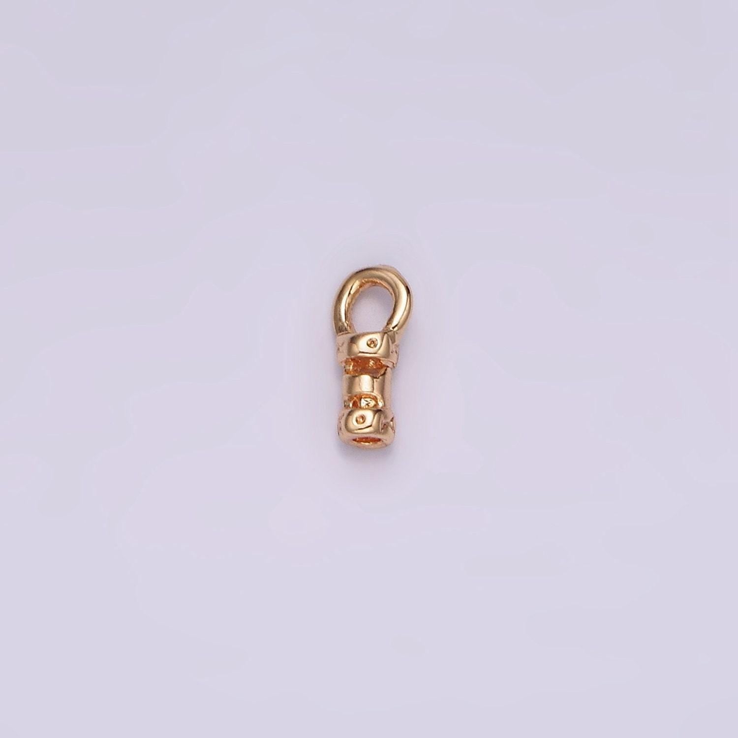 Leather or cord crimp ends with loop