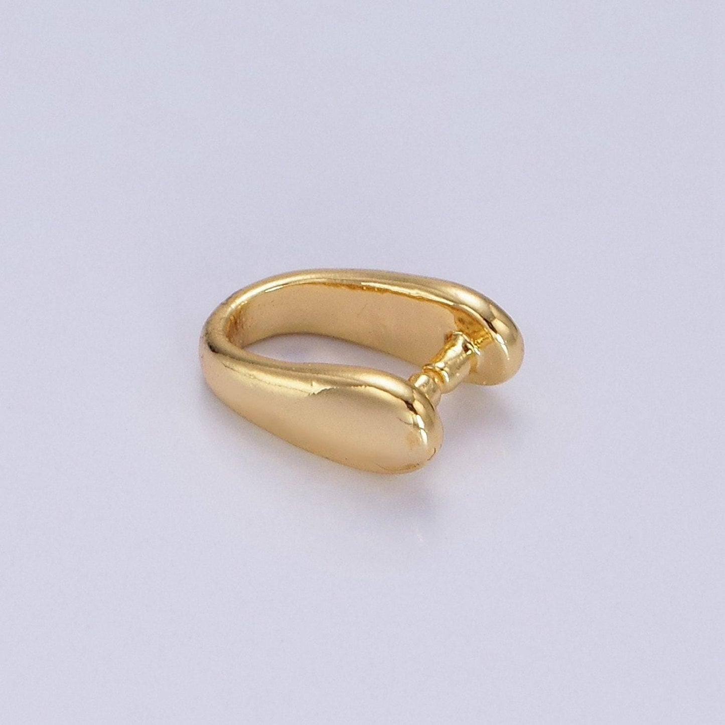 14k gold filled 9mm snap bail minimalist jewelry findings supply | z584