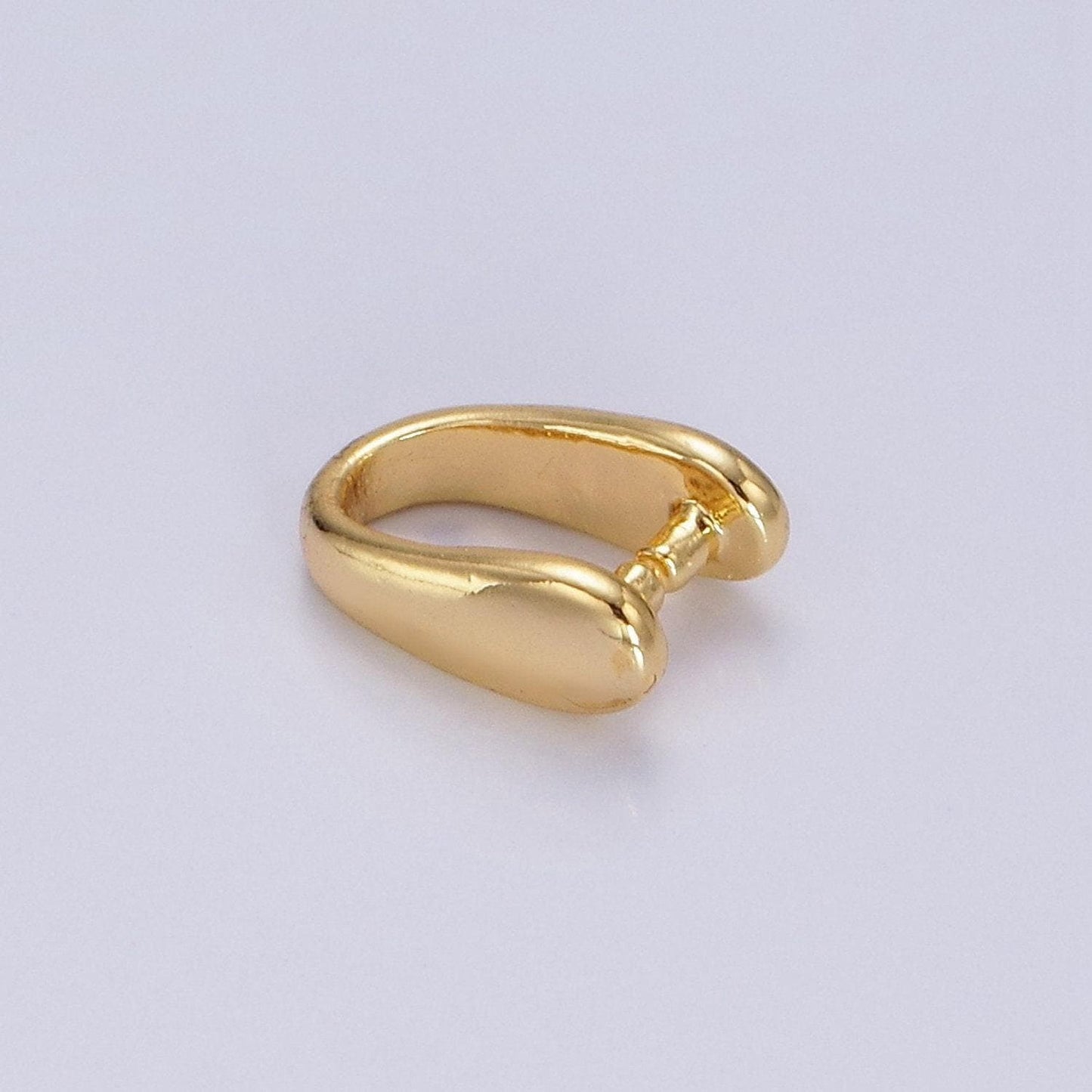 14k gold filled 9mm snap bail minimalist jewelry findings supply | z584