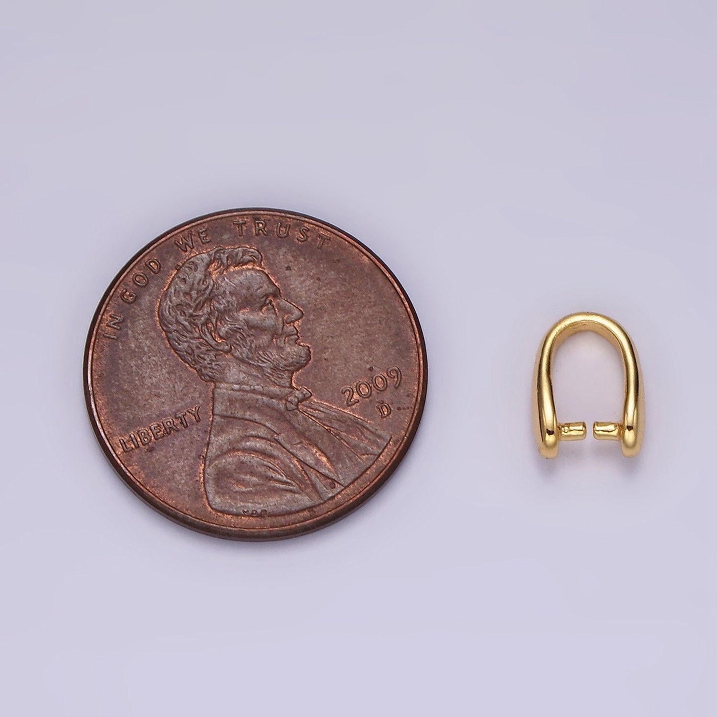 14k gold filled 9mm snap bail minimalist jewelry findings supply | z584