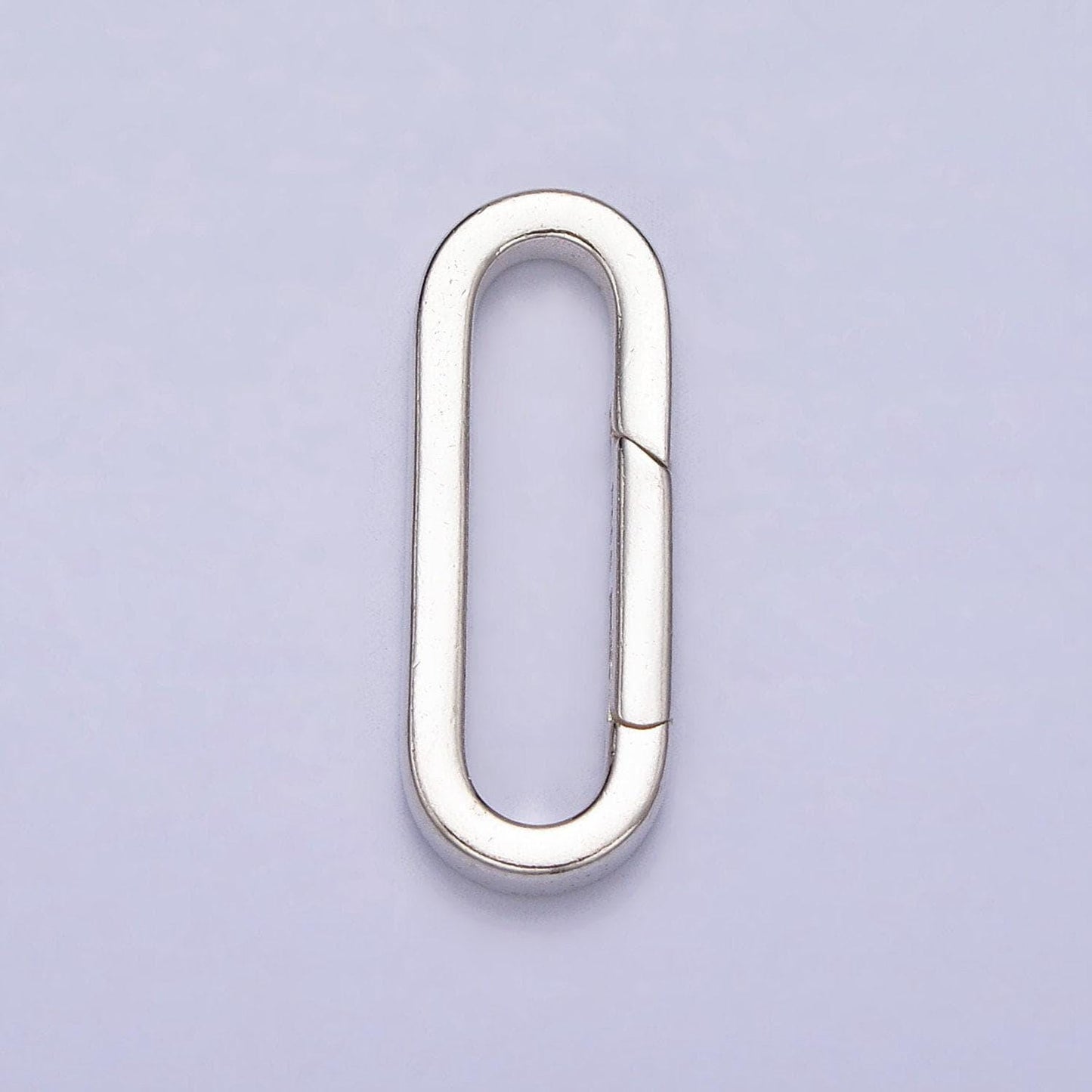 S925 sterling silver push in oval clasp for charm holder clasp pendants, 21.2x8.2mm, clasp enhancer necklace component sl-294