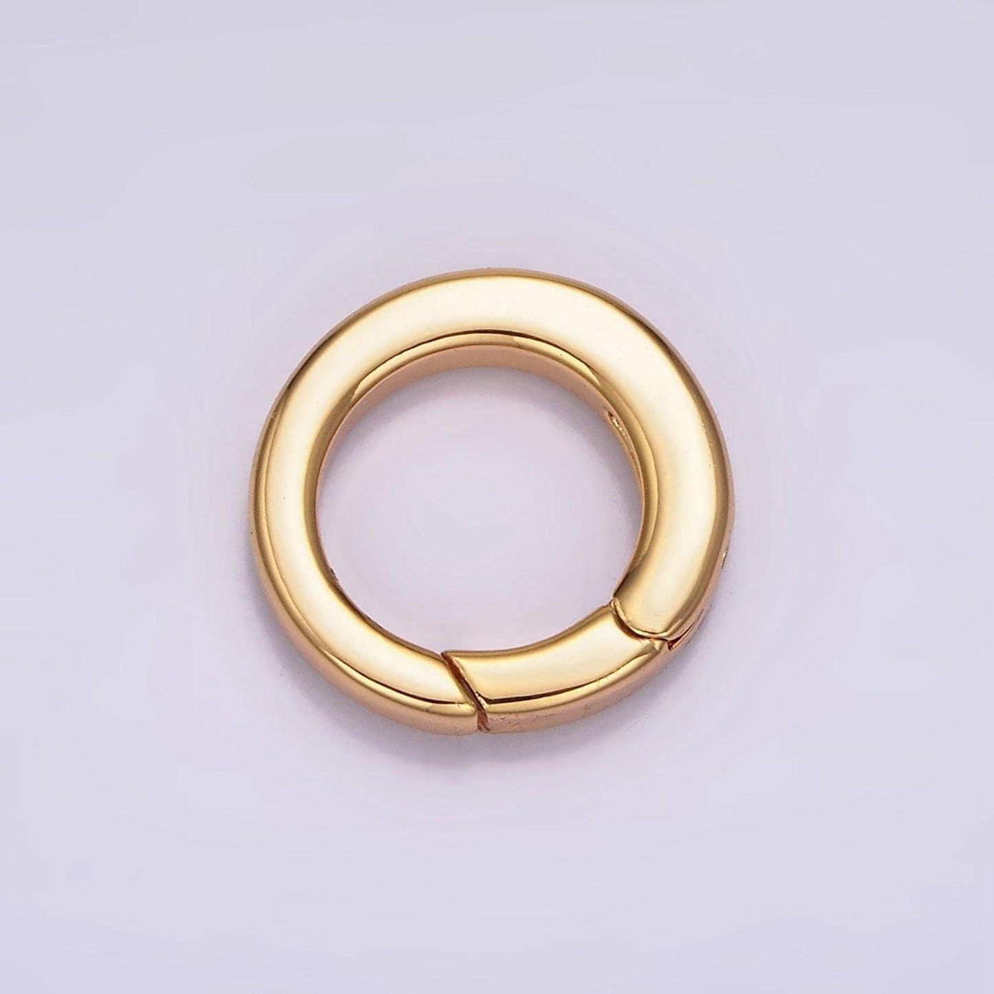 18k gold filled push gate ring charm holder bail for charm jewelry kit supplies for diy jewelry making | z492 - z497