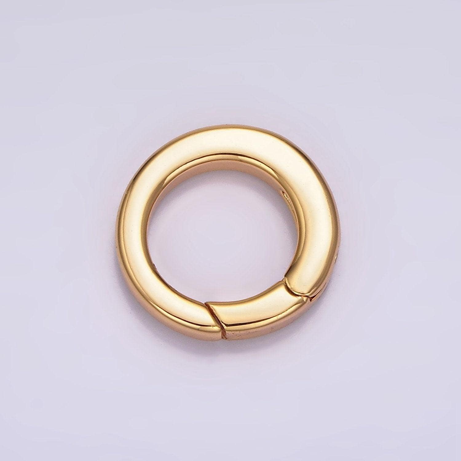 18k gold filled push gate ring charm holder bail for charm jewelry kit supplies for diy jewelry making | z492 - z497