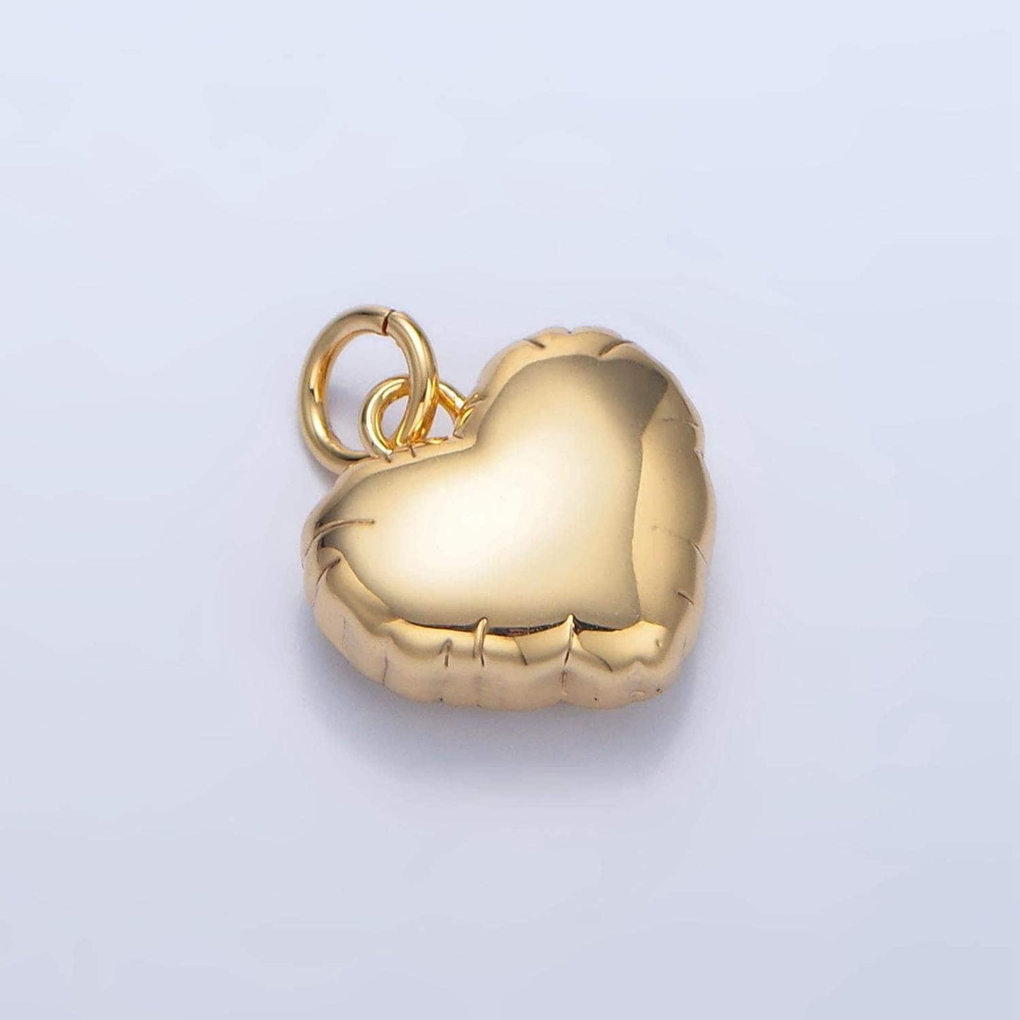 Mini balloon heart minimal gold filled charm | x-603