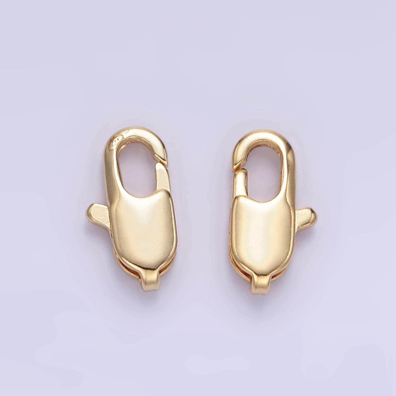 24k gold filled lobster clasps closure for bracelet necklace jewelry supply in gold z870