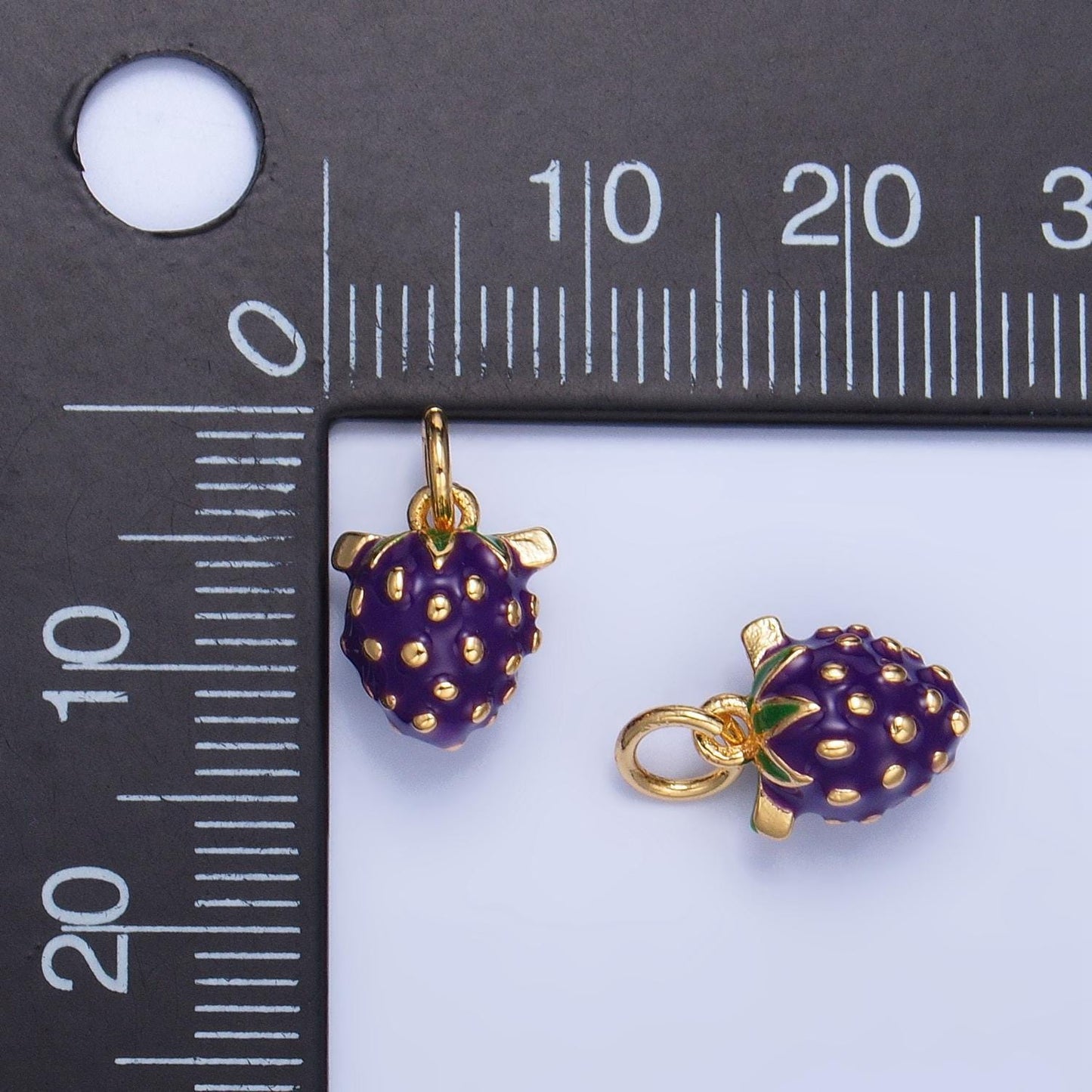 1 pcs gold fruit pendant 18k gold filled enamel banana pineapple watermelon charm diy bracelet necklace jewelry making findings supply w061