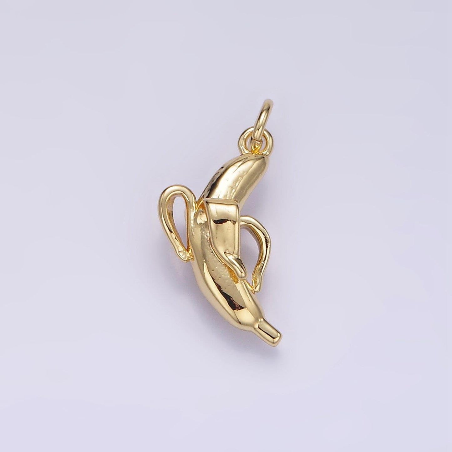 24k gold fille banana pendant charm tropical fruit pendant for diy jewelry d084