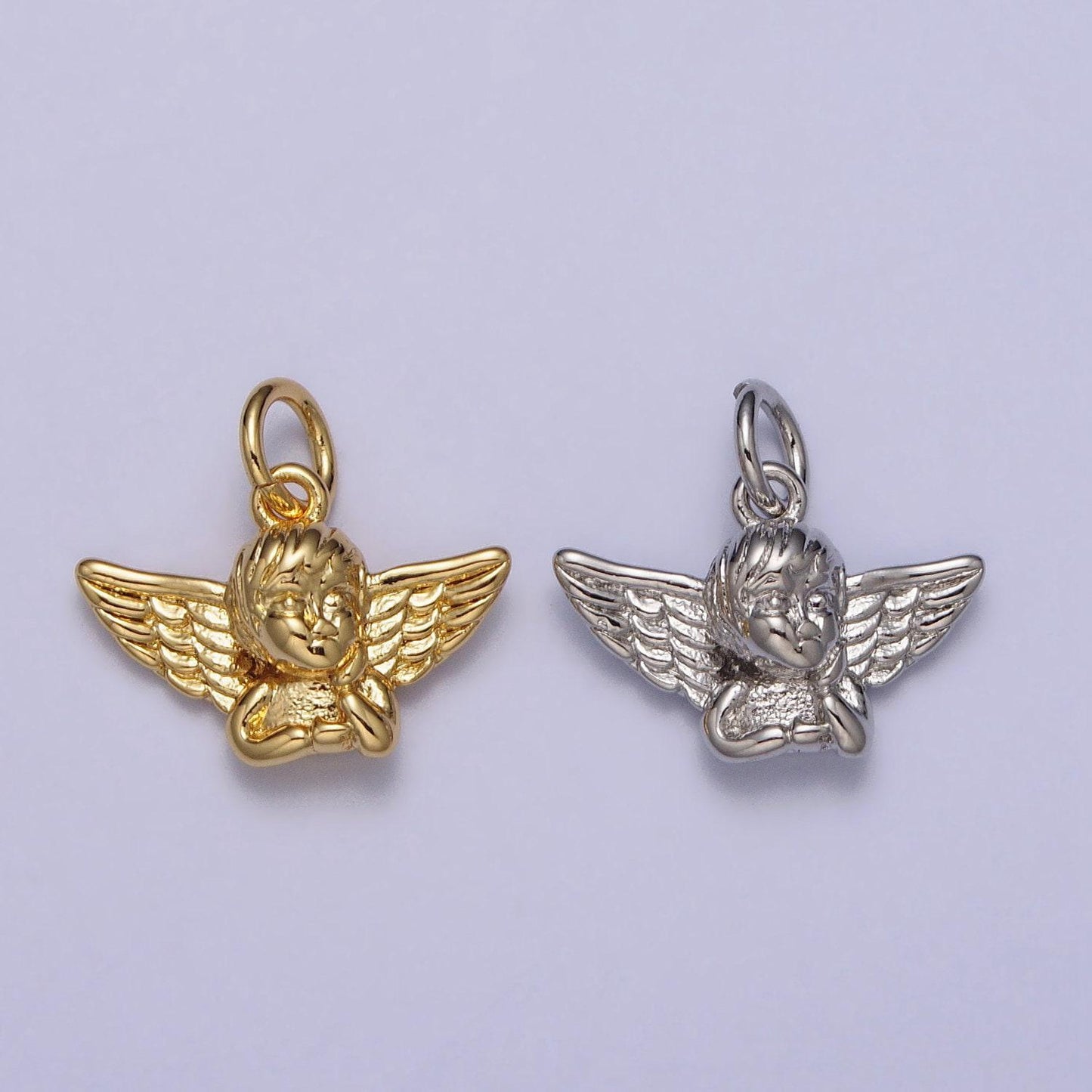 Cute cupid charm gold cherub pendant baby angel charm, cupid pendant for valentine pendant diy jewelry making supply ac316