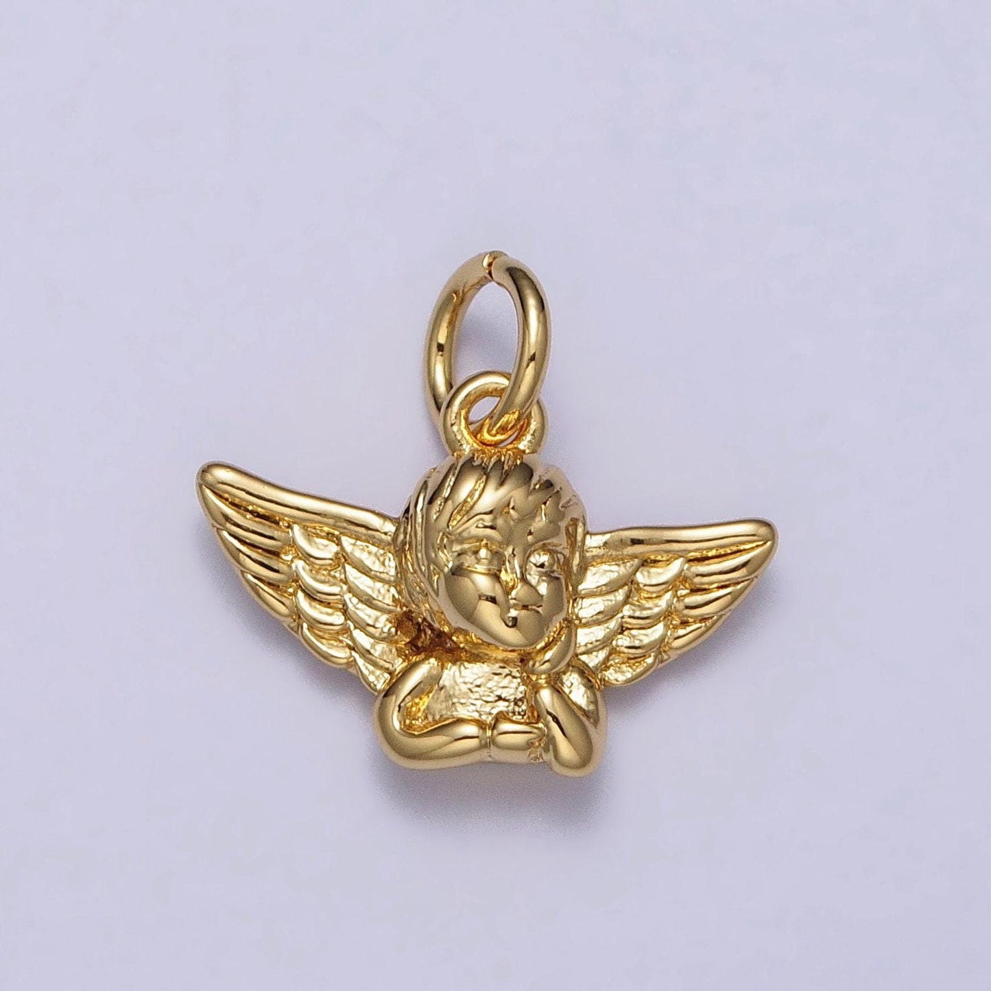 Cute cupid charm gold cherub pendant baby angel charm, cupid pendant for valentine pendant diy jewelry making supply ac316