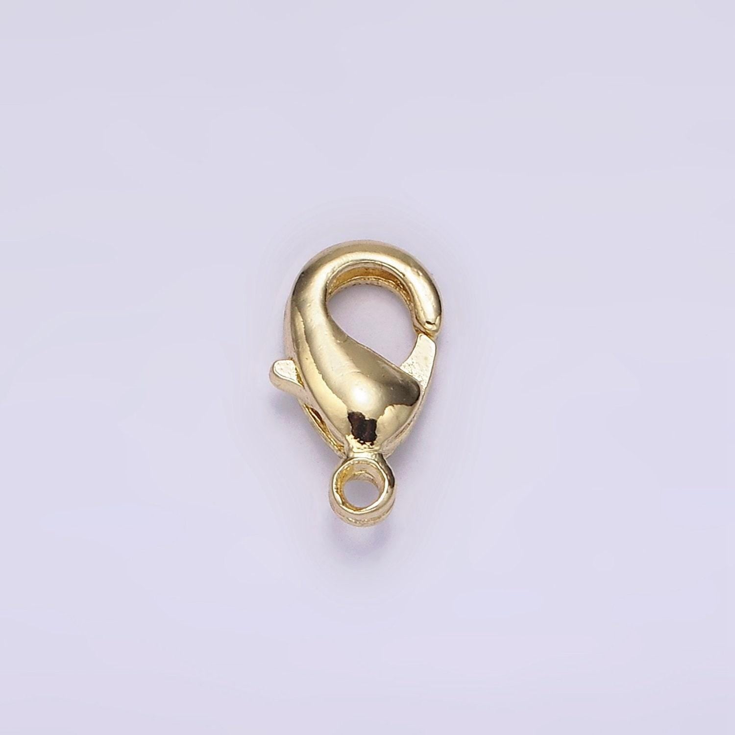 14k gold filled 9mm lobster claw clasps minimalist jewelry making findings supply | z601