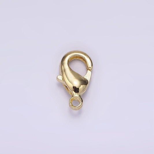 14k gold filled 9mm lobster claw clasps minimalist jewelry making findings supply | z601