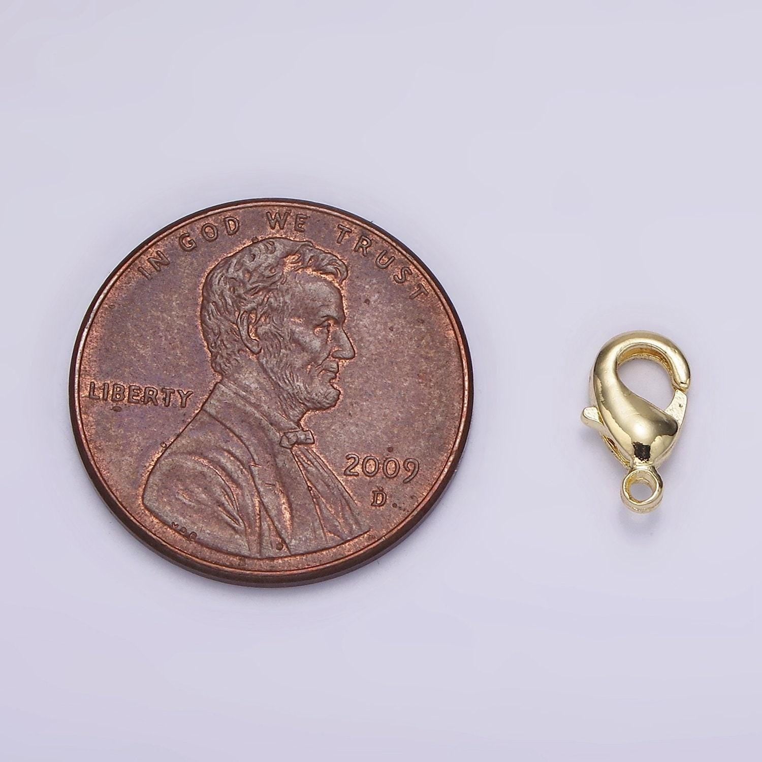 14k gold filled 9mm lobster claw clasps minimalist jewelry making findings supply | z601