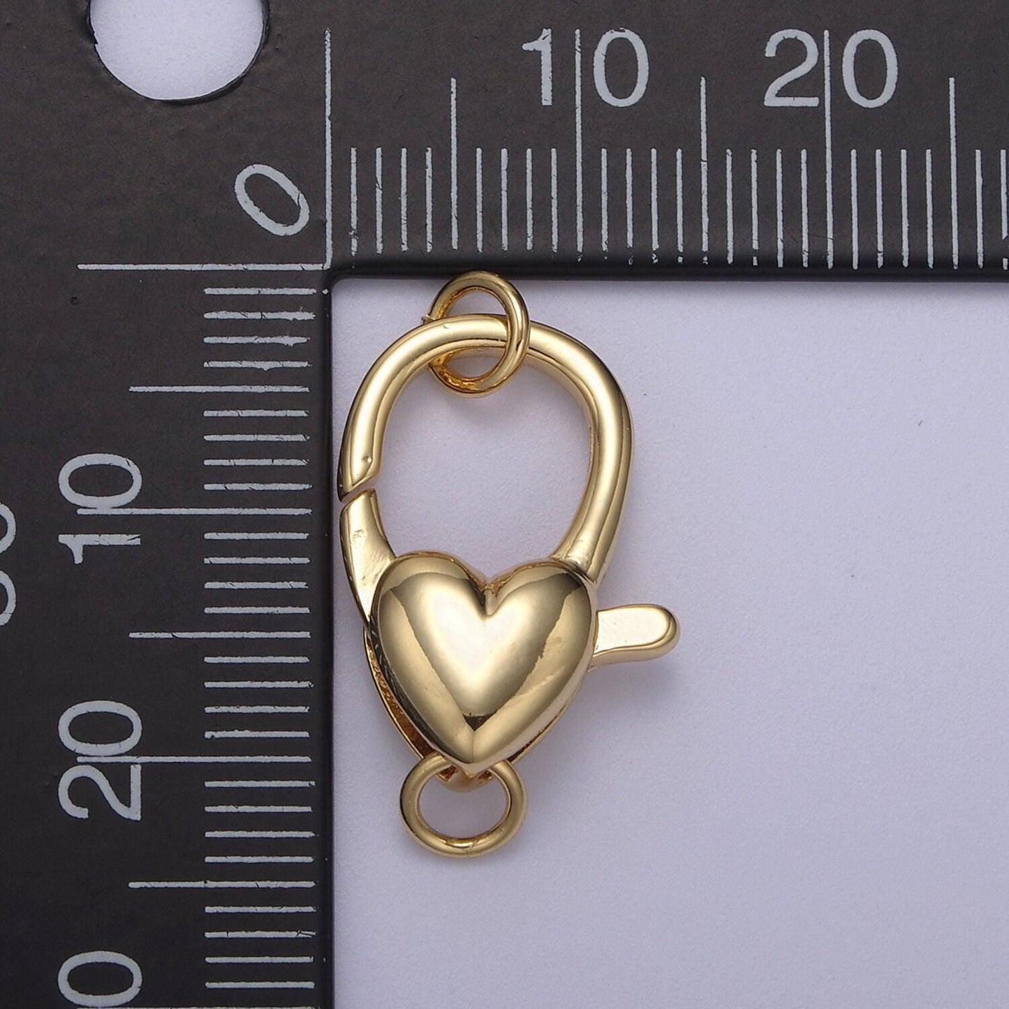 Wholesale gold filled heart clasp, love clasp enhancer for necklace clasp 25.5x13.5mm / 30.3x15mm | l-608 l-611