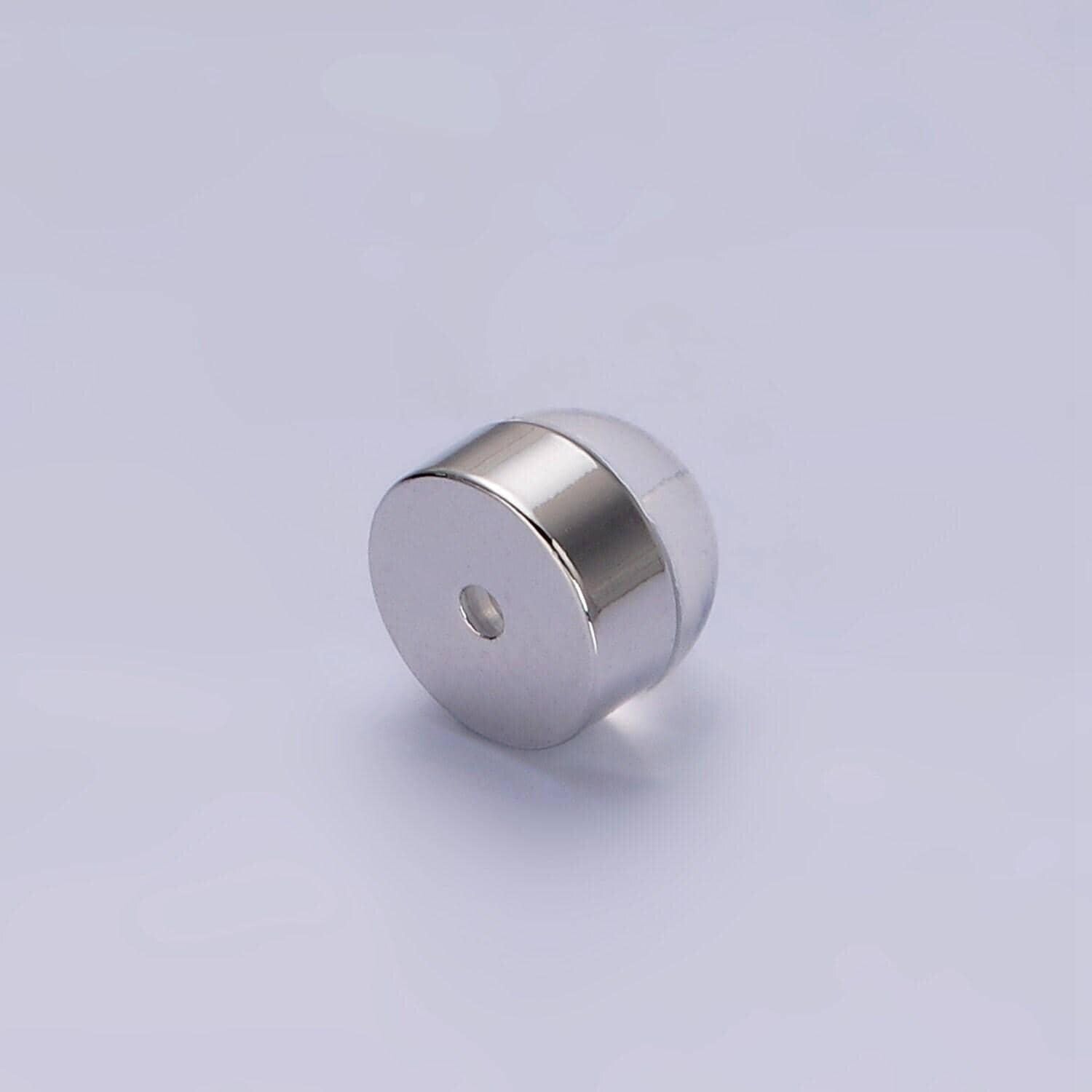 10 pair soft earring backs silicone, flat earring backs for studs post, clear plastic comfort earring backs wholesale bulk supply k-217