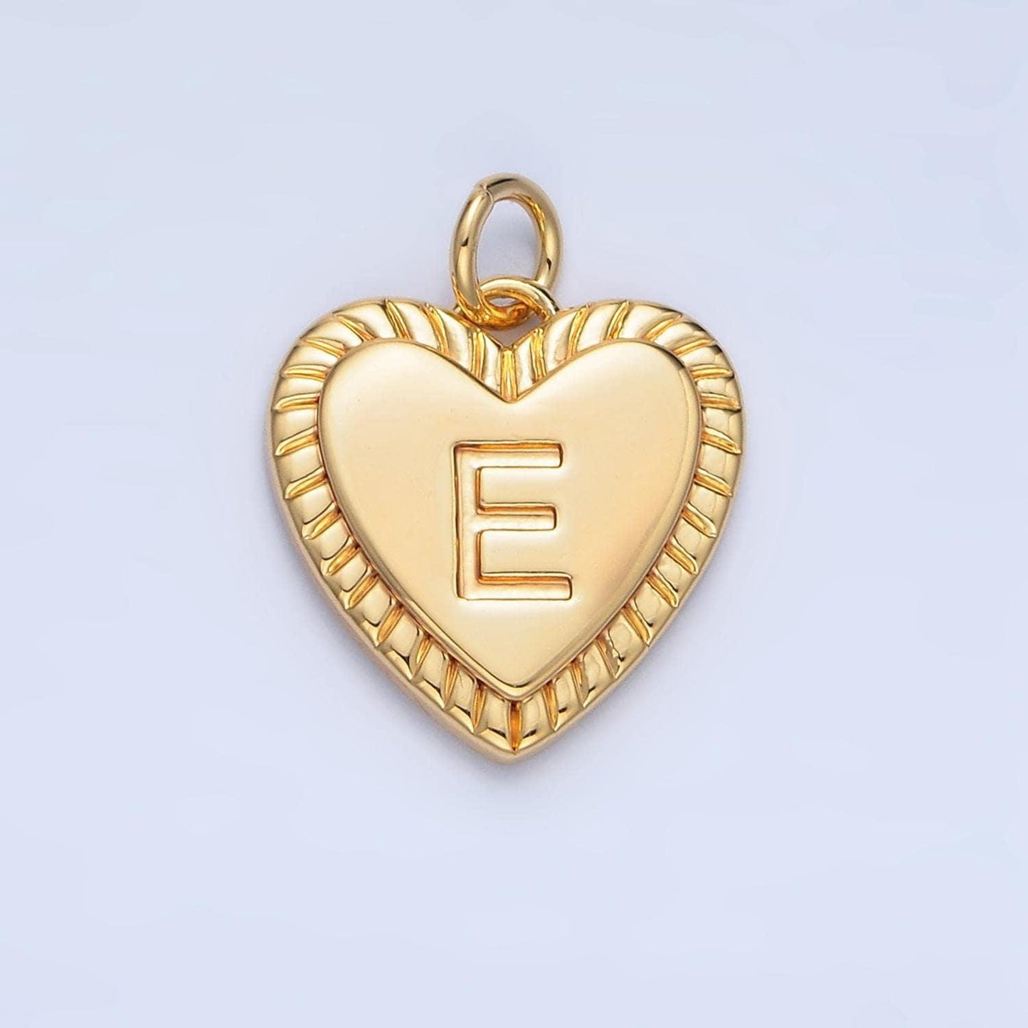 Dainty 18k gold filled initial heart letter charm love letter pendant, alphabet charm personalized charm for necklace bracelet supply a1500