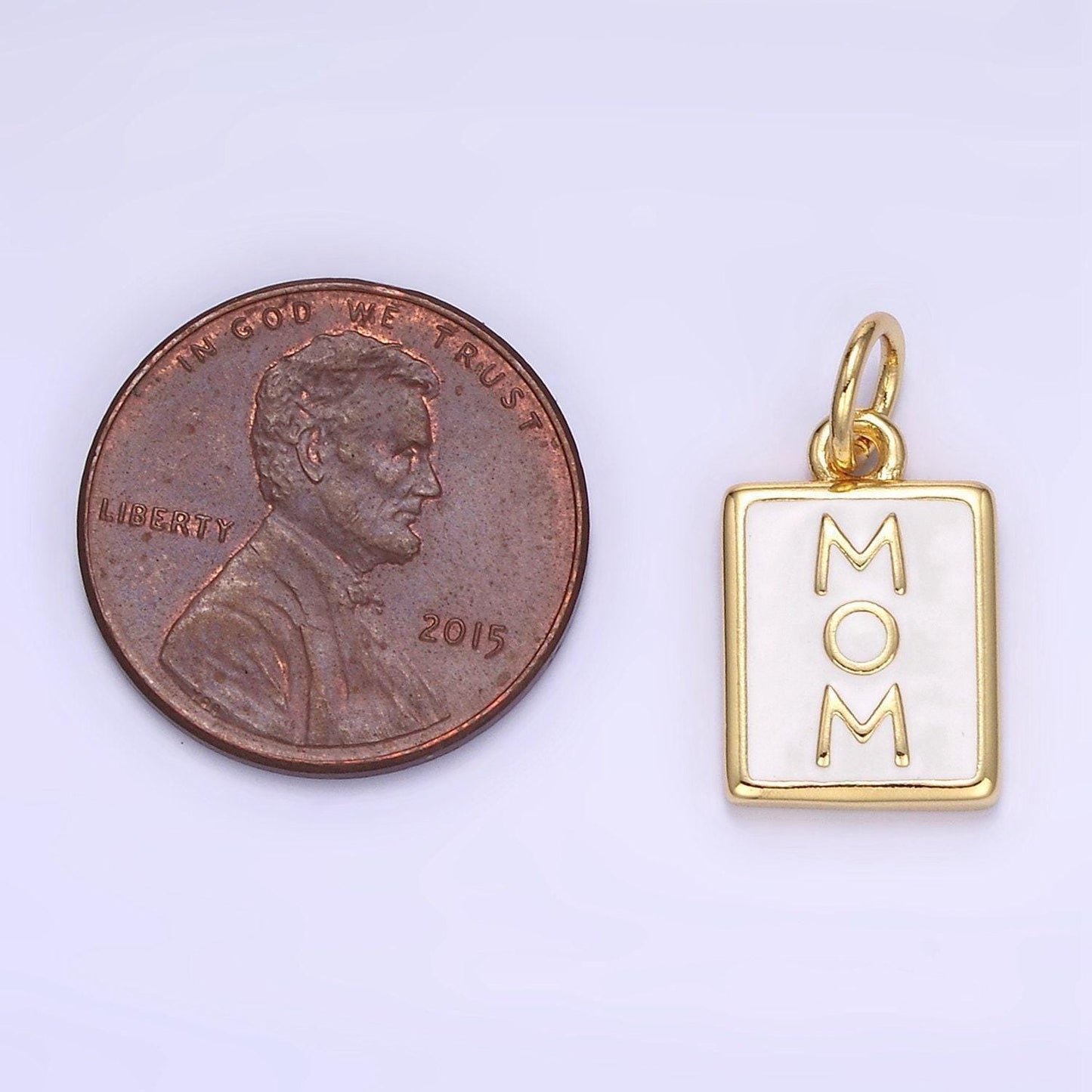 18k gold filled mama charm for bracelet necklace charm new mom tag pendant for diy wholesale jewelry supplies e356