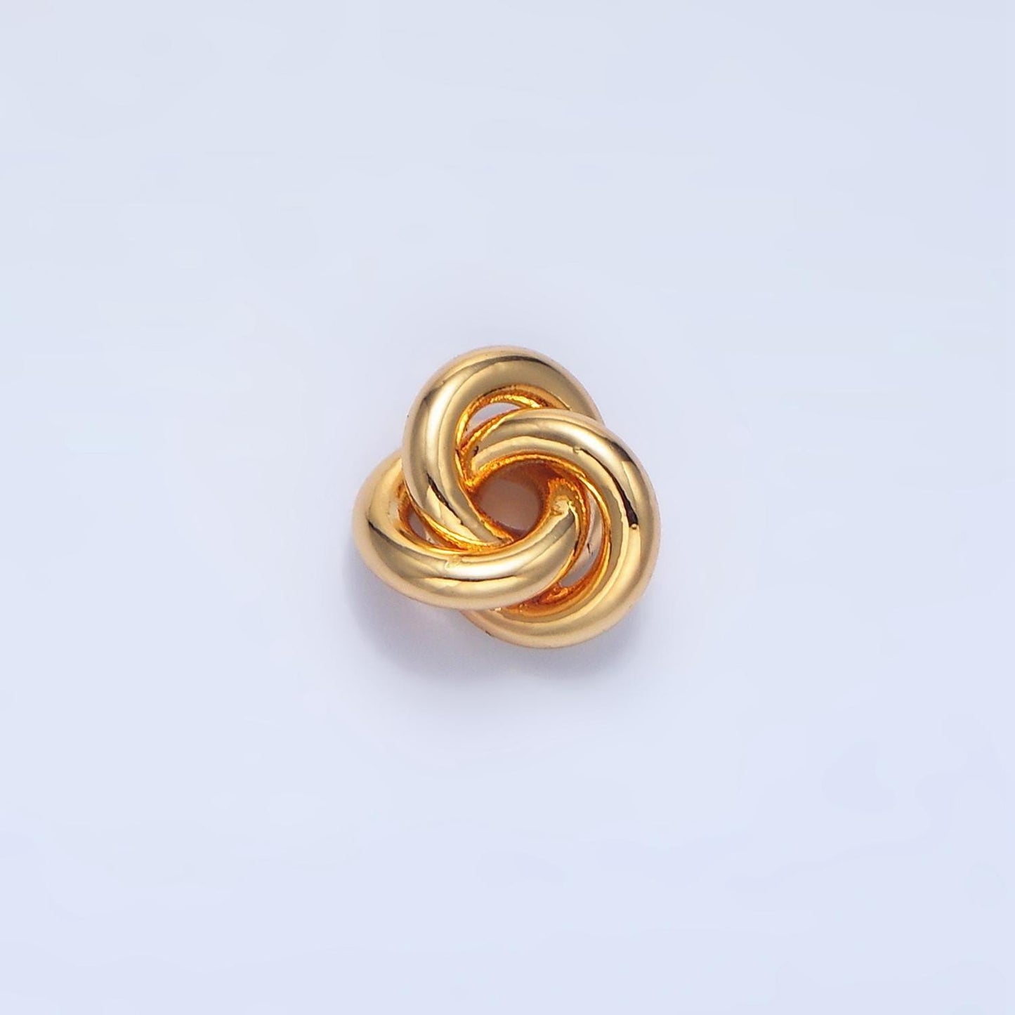 Minimalist spiral 24k gold filled bead spacer | b-561