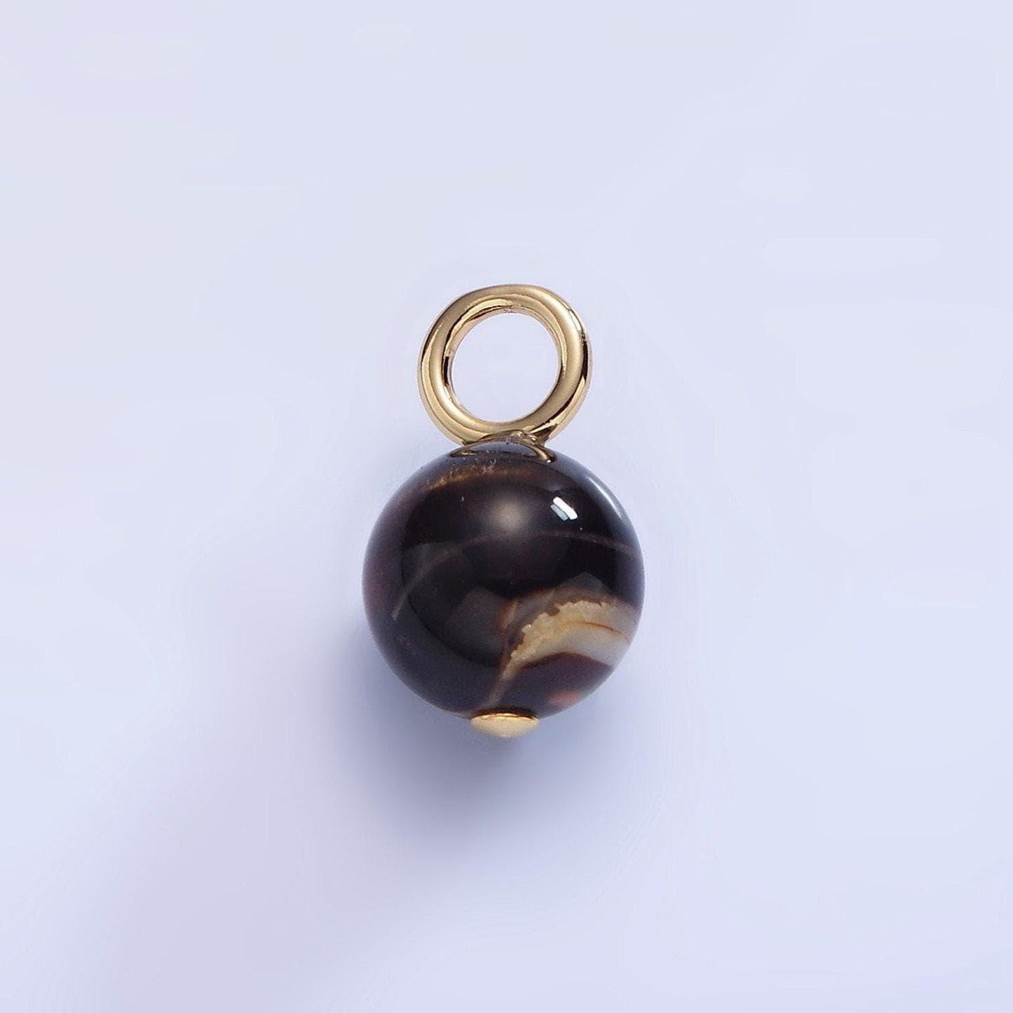 Mauve black brown mother of pearl shell round beads 10mm charm high quality iridescent pearl gemstone pendant for jewelry making p1777