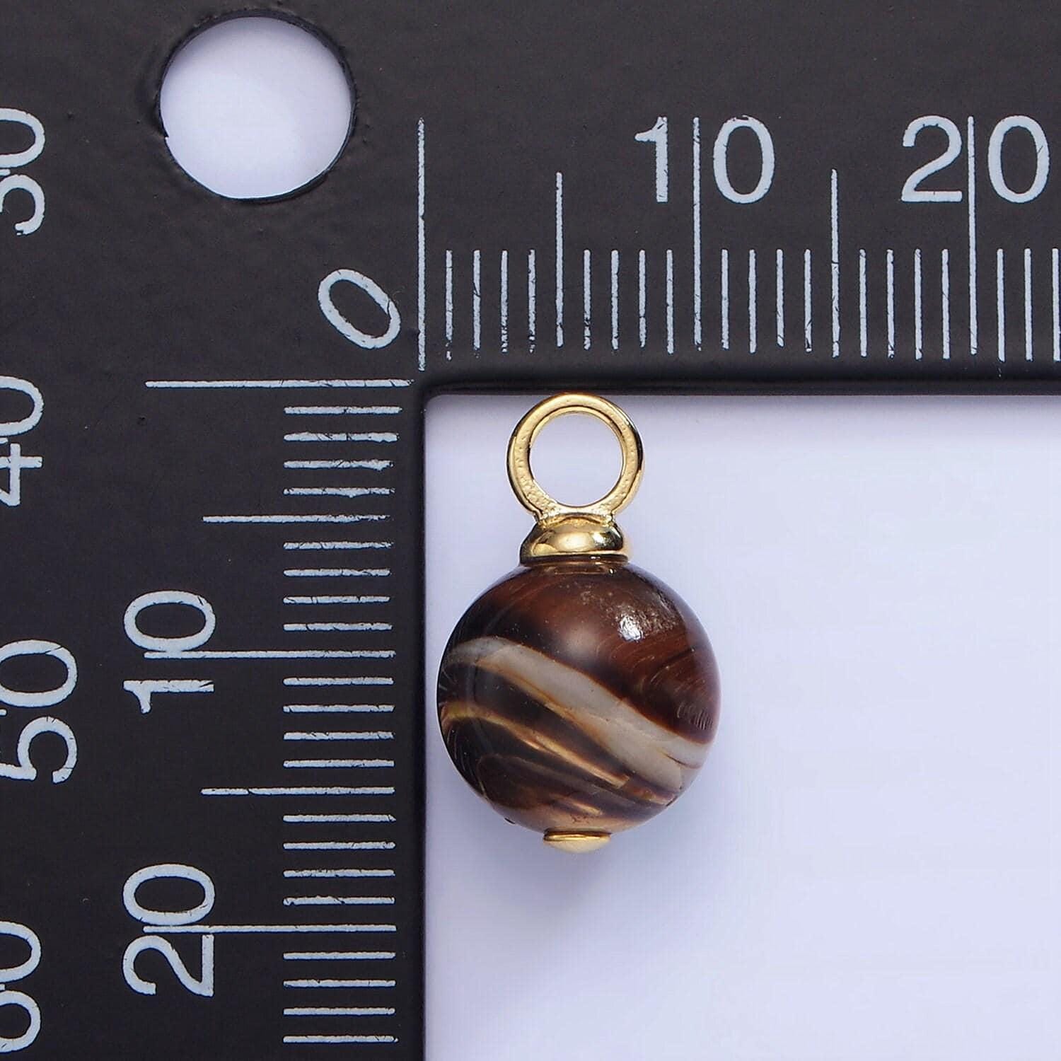 Mauve black brown mother of pearl shell round beads 10mm charm high quality iridescent pearl gemstone pendant for jewelry making p1777