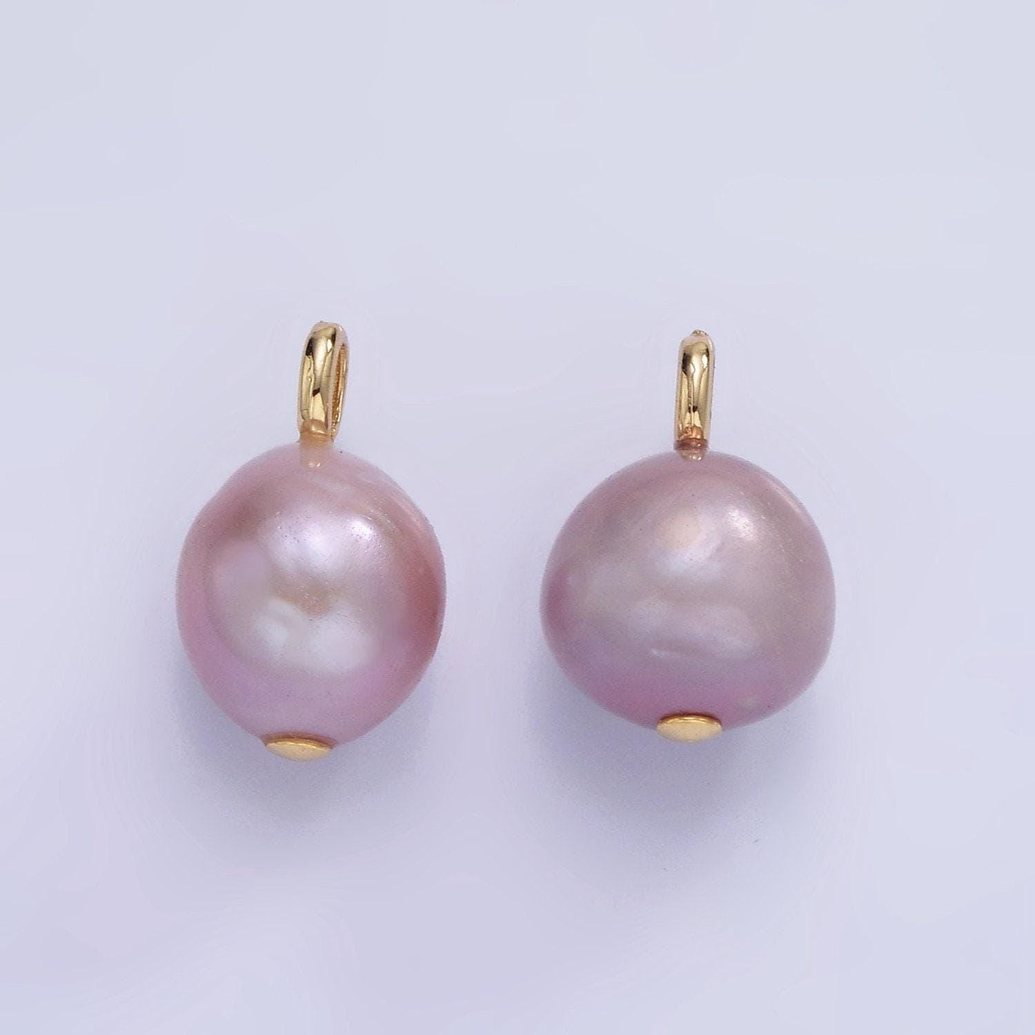 14k gold filled purple pearl sphere 16mm | p-1687